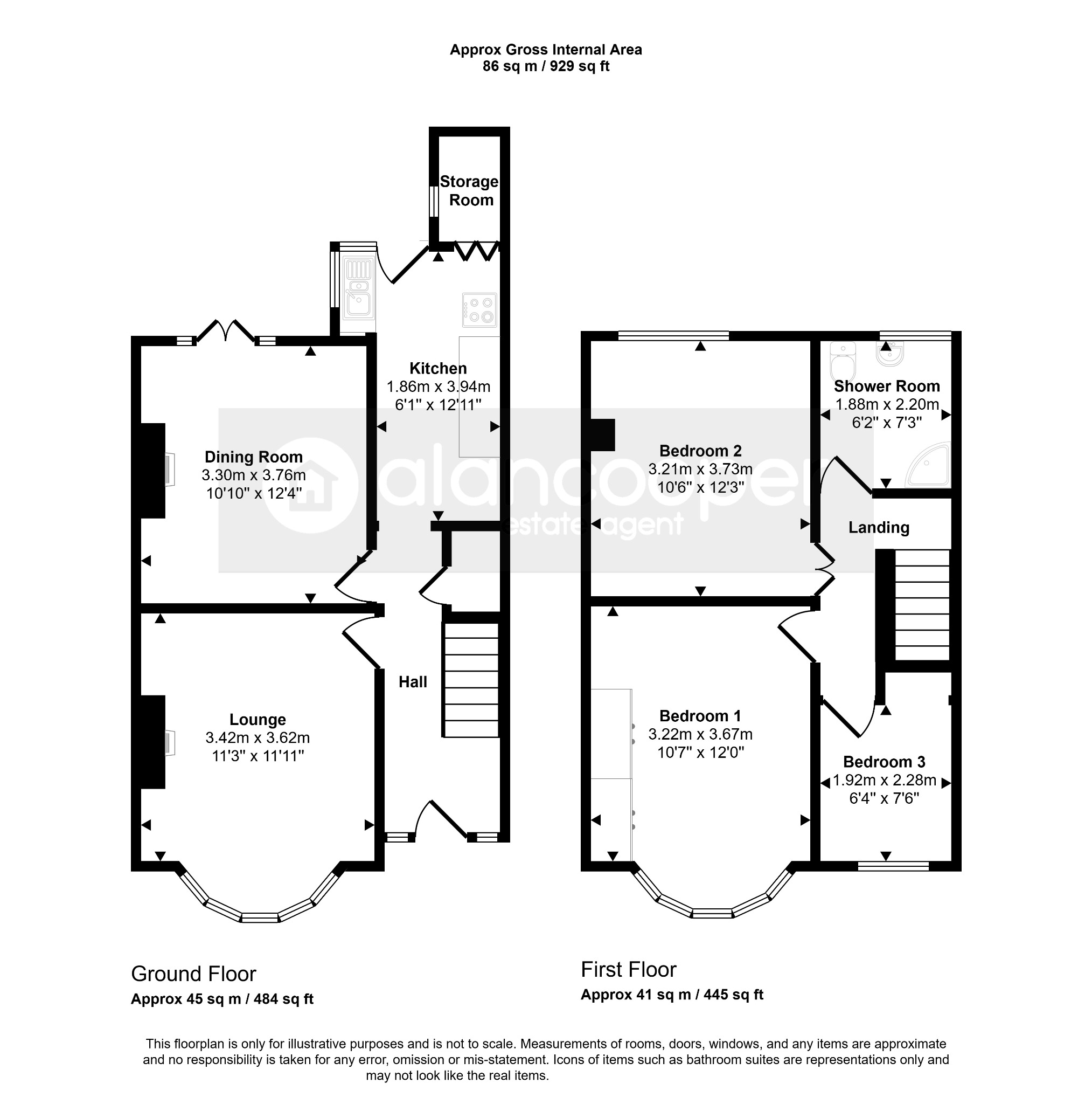 98 Silverdale Close, Coventry, West Midlands floorplan