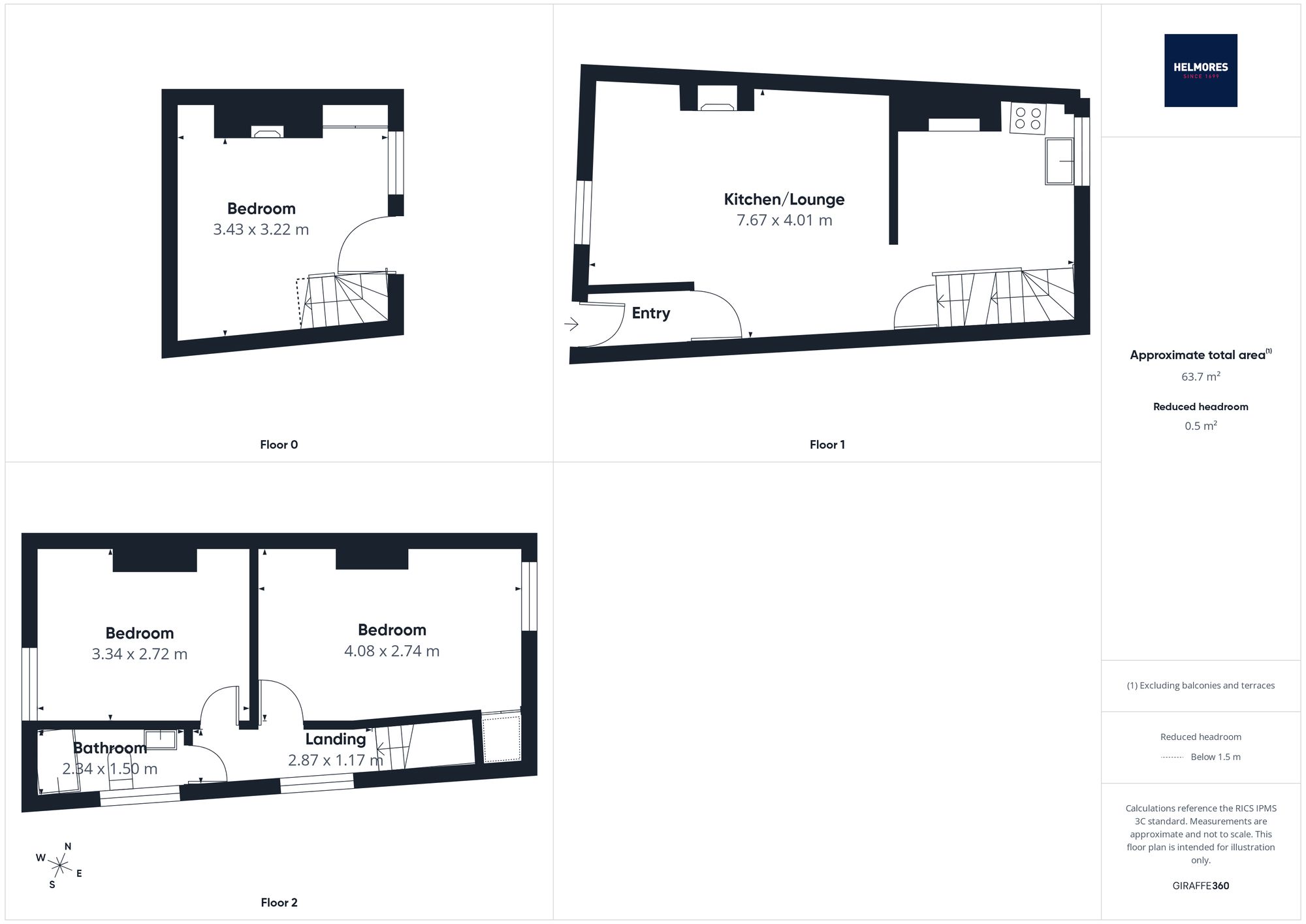 6 Crownhill Terrace Park Street, Crediton floorplan