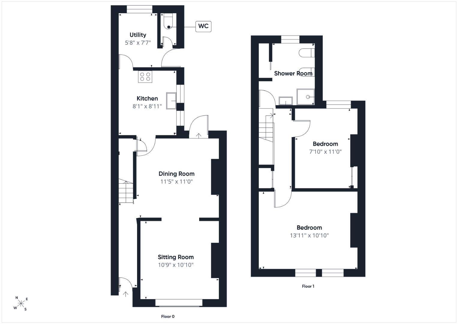 34, Kent Avenue, Ashford floorplan