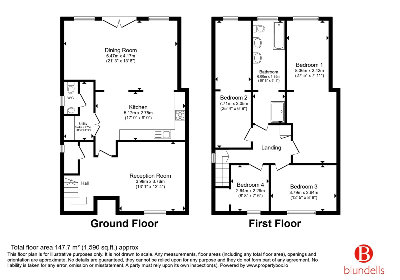 28, Talbot Crescent, Chesterfield floorplan