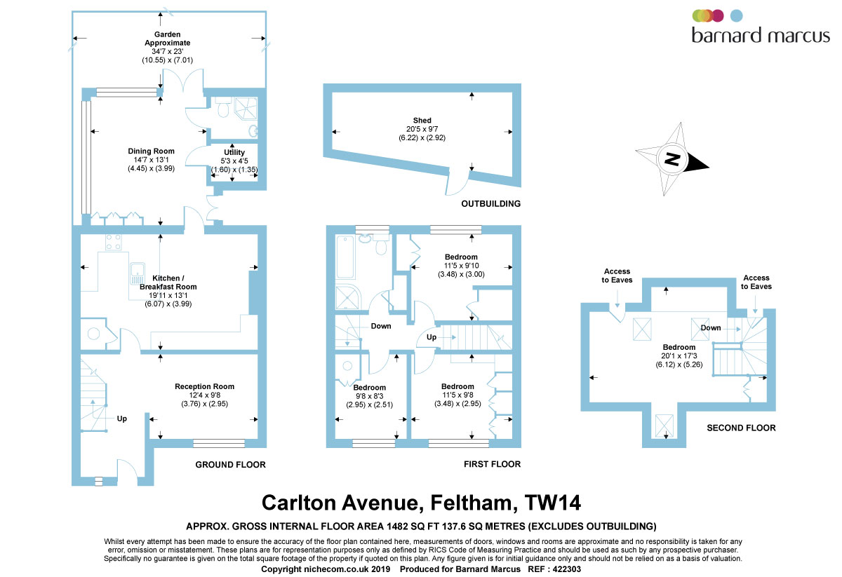 4 Bedrooms Terraced house for sale in Carlton Avenue, Feltham TW14