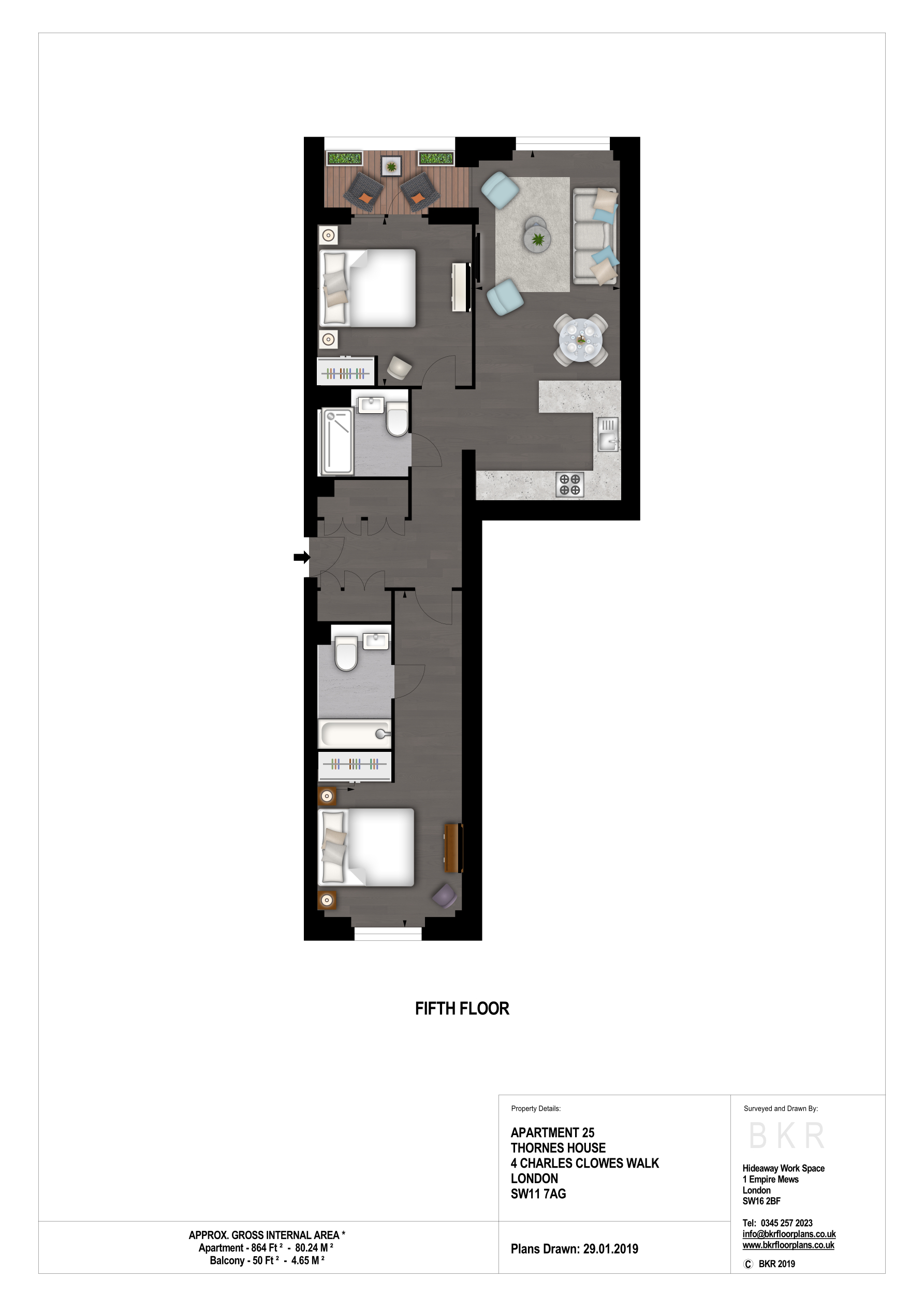 2 Bedrooms Flat to rent in 40-42 Ponton Road, London SW11