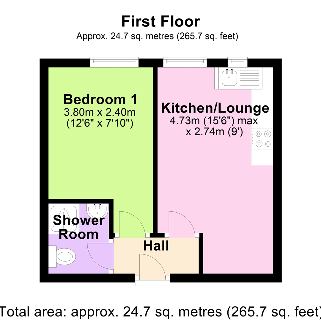 1 Bedrooms Flat to rent in Bury Road, Rawtenstall, Rossendale BB4