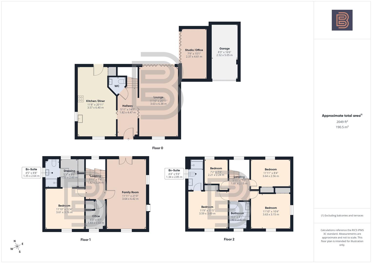 1, Brambling Close, Rugby floorplan