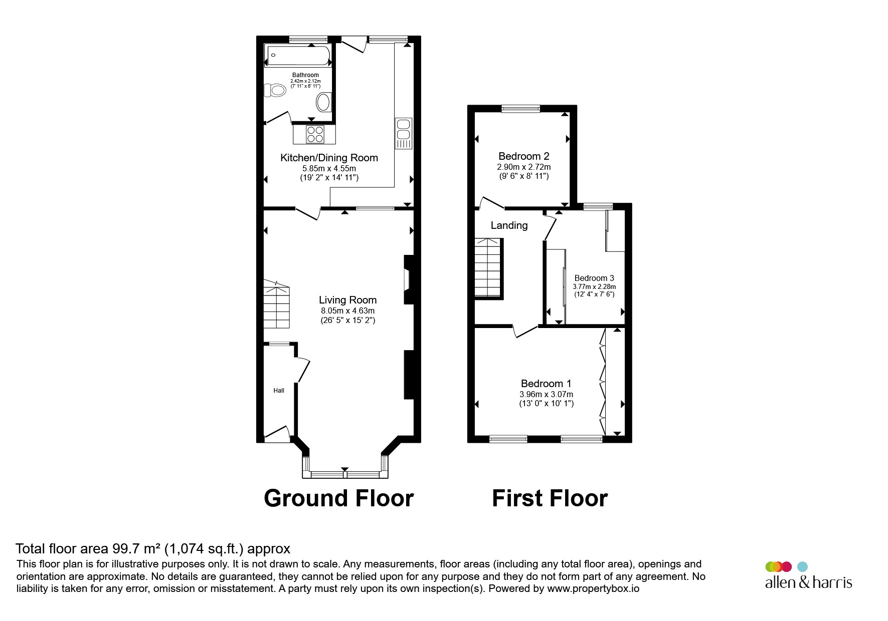 75, King Street, Pontypridd floorplan