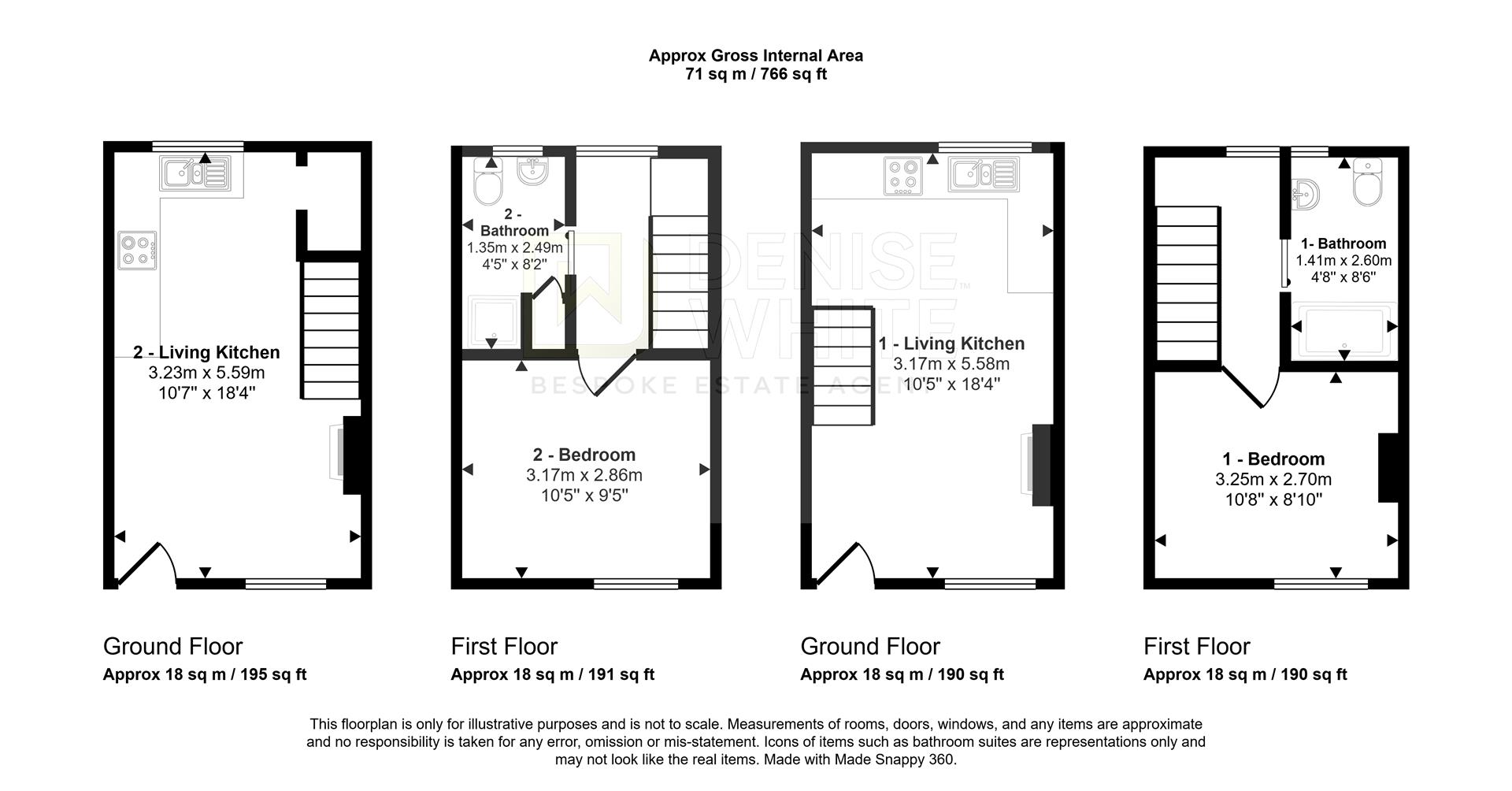 1-2, Top O'th Edge, Buxton floorplan