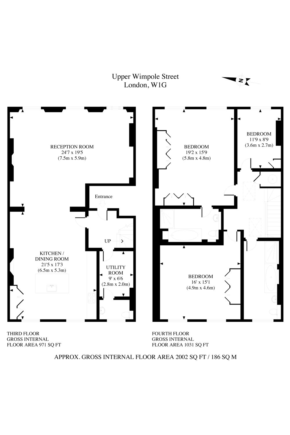 3 Bedrooms Flat to rent in Upper Wimpole Street, London W1G