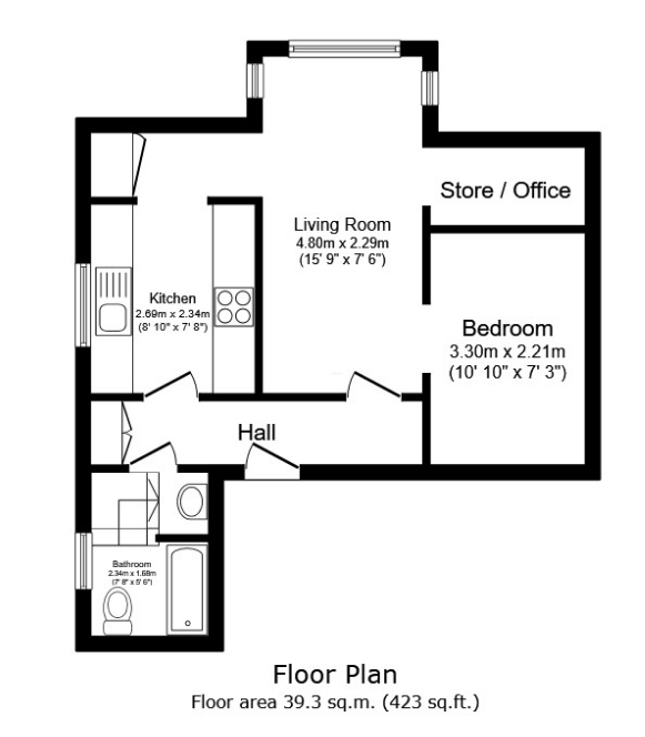 Flat 3, 19, Church Street, Isle of Wight floorplan
