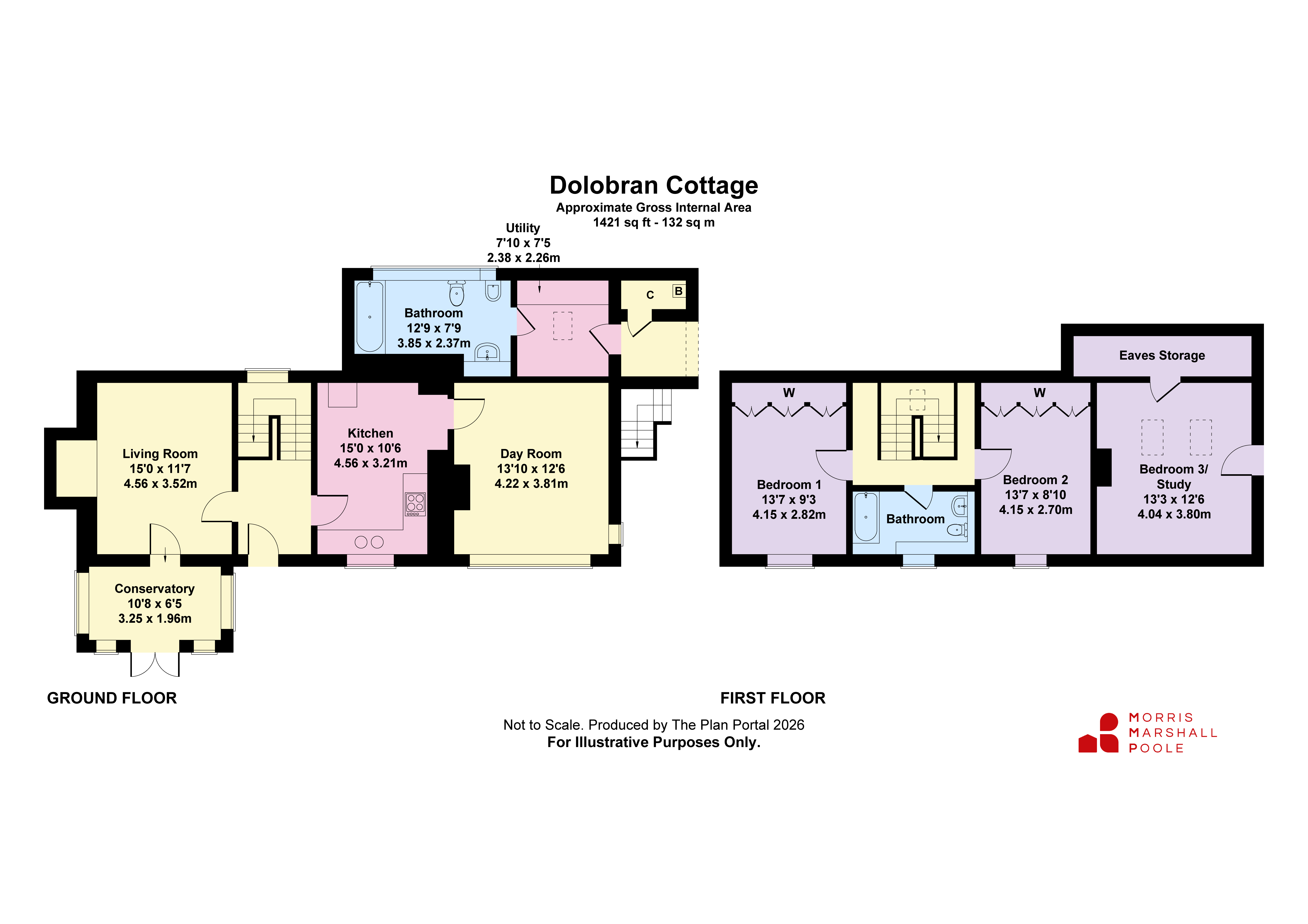 Dolobran Cottage,, Pont Robert, Powys floorplan