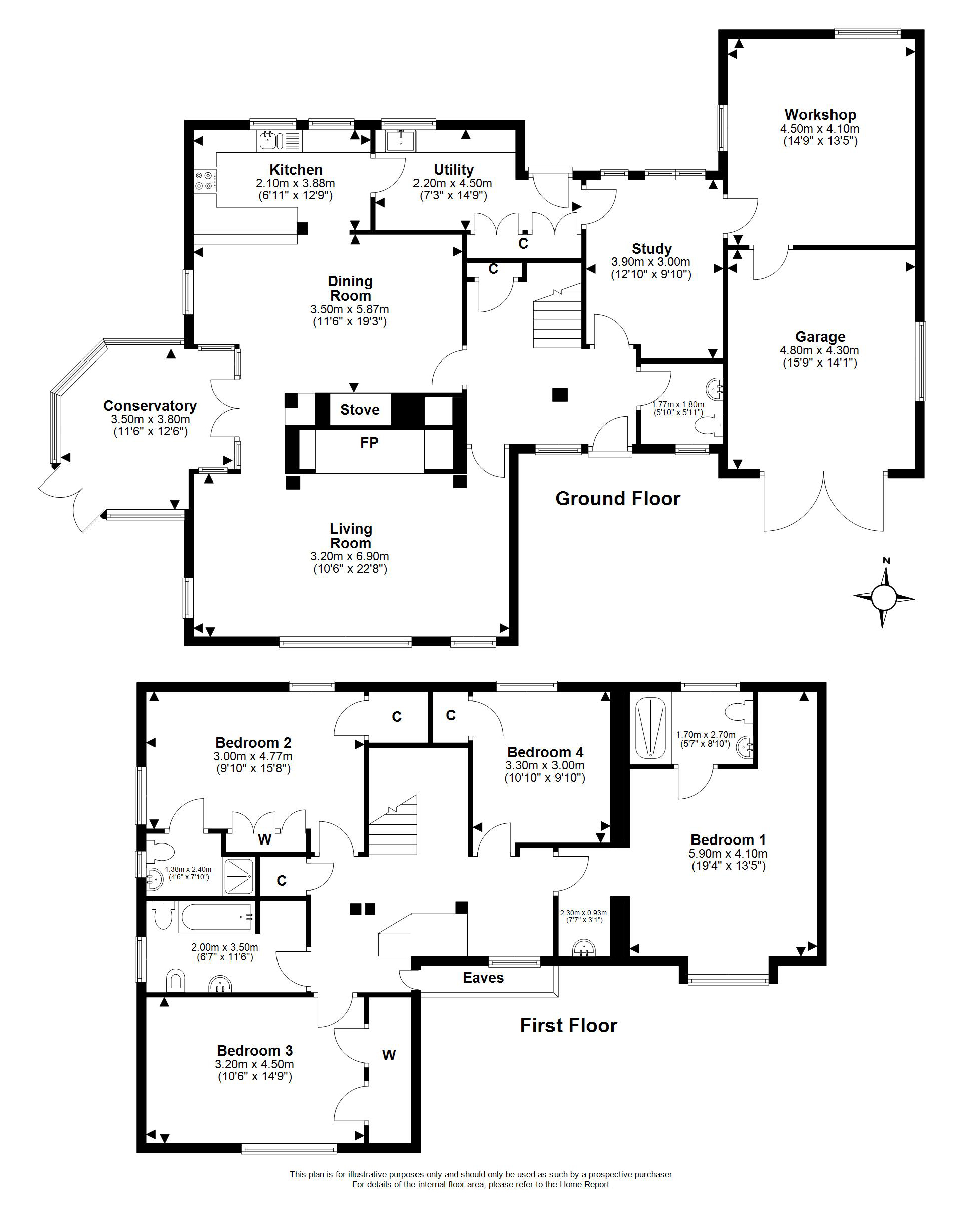15, Brae Park Road, Cramond, Edinburgh floorplan