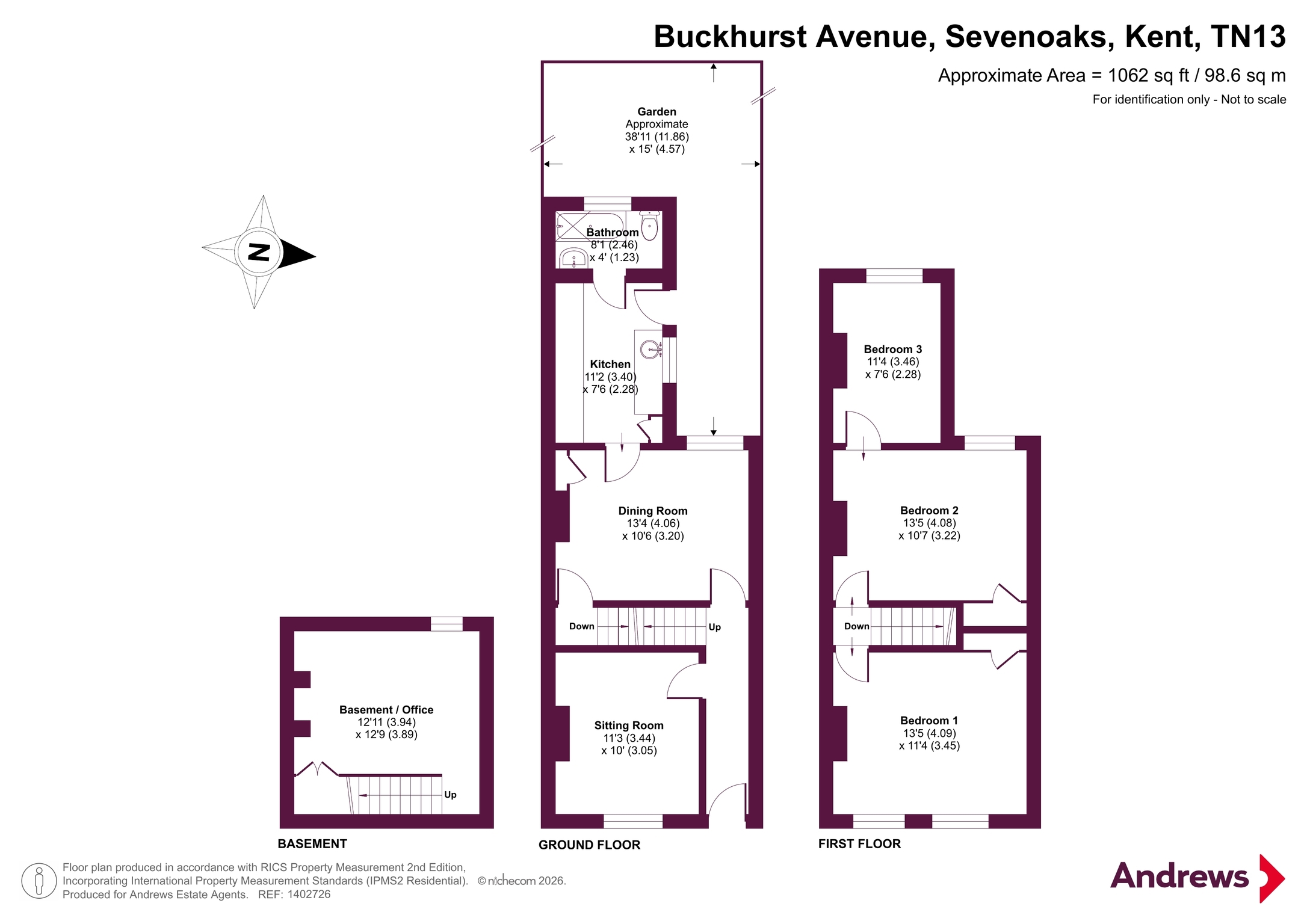 4, Buckhurst Avenue, Kent floorplan