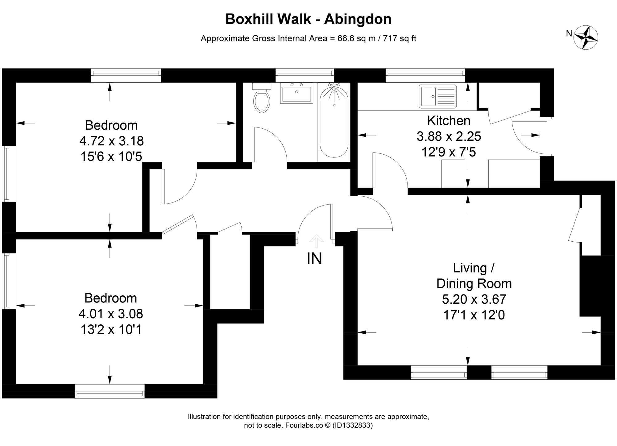 33 Boxhill Walk, Abingdon floorplan