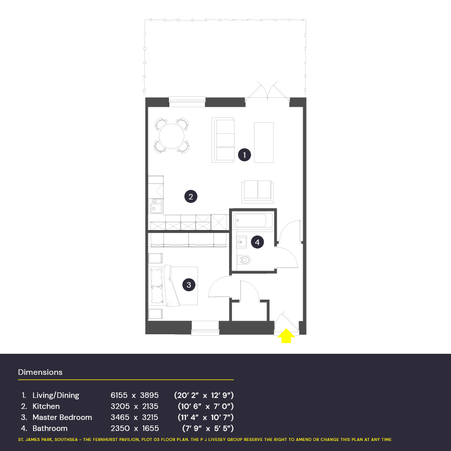 03, The Fernhurst Pavilion, Locksway Road floorplan