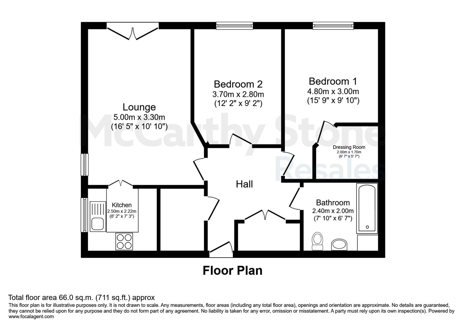 22 Charlotte Court, 2A Mill Road, Southport floorplan