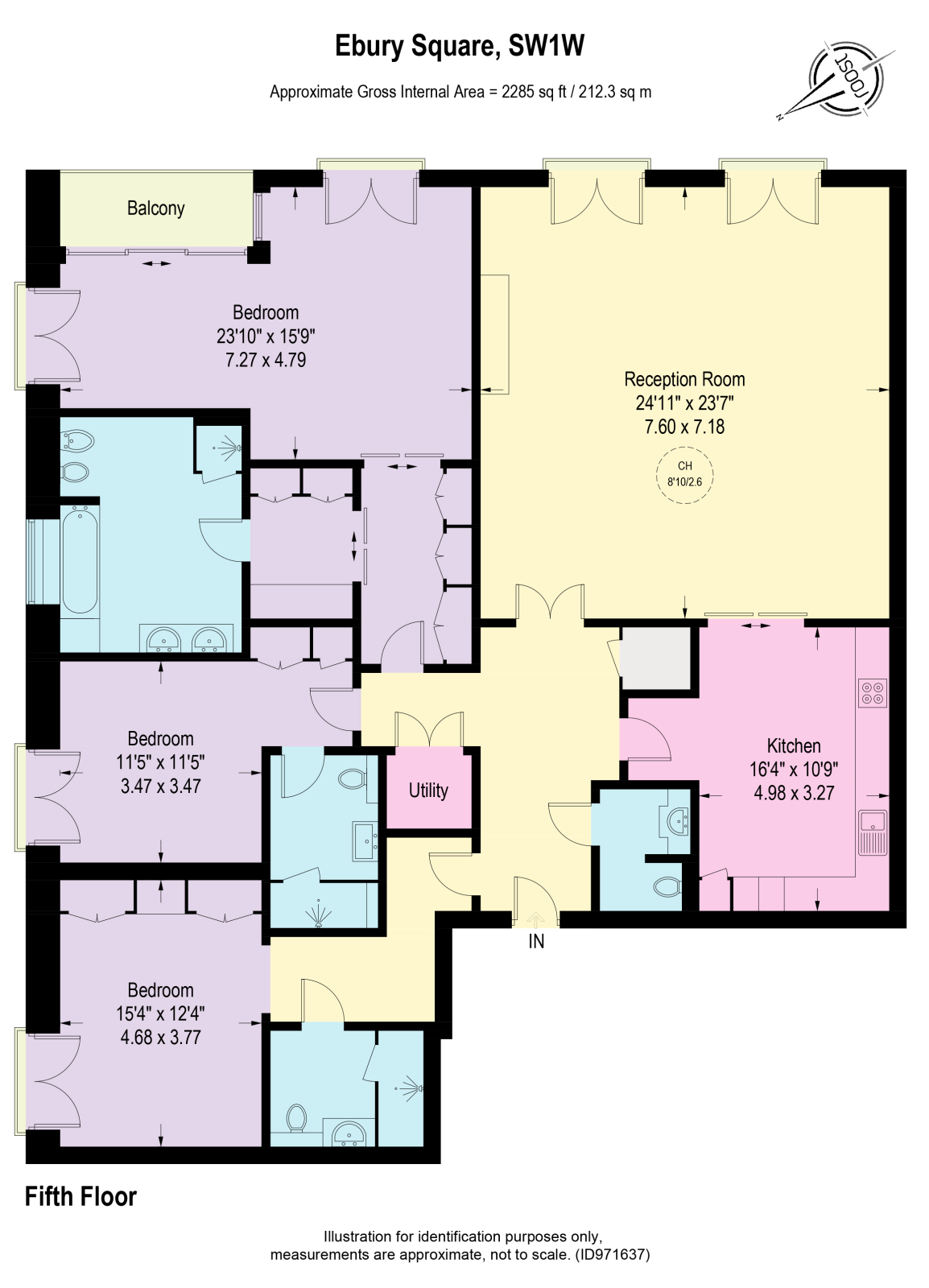 Apartment 18, 1 Ebury Square, Belgravia floorplan