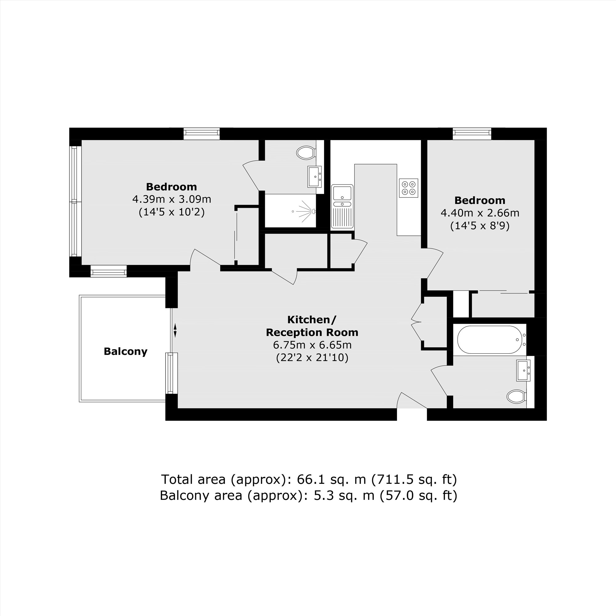 Buckhold Road, London floorplan
