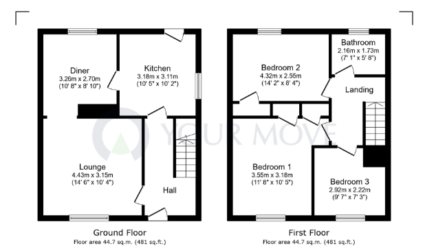 3, Nottingham floorplan