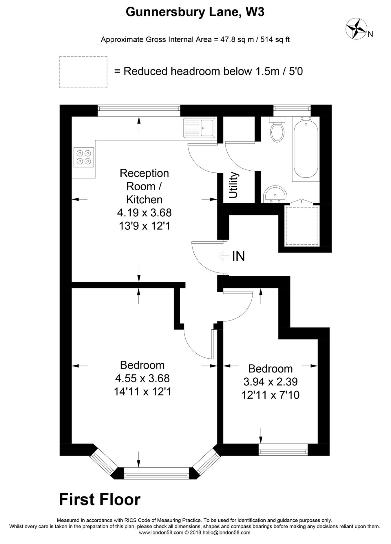 2 Bedrooms Flat to rent in Gunnersbury Lane, Acton W3