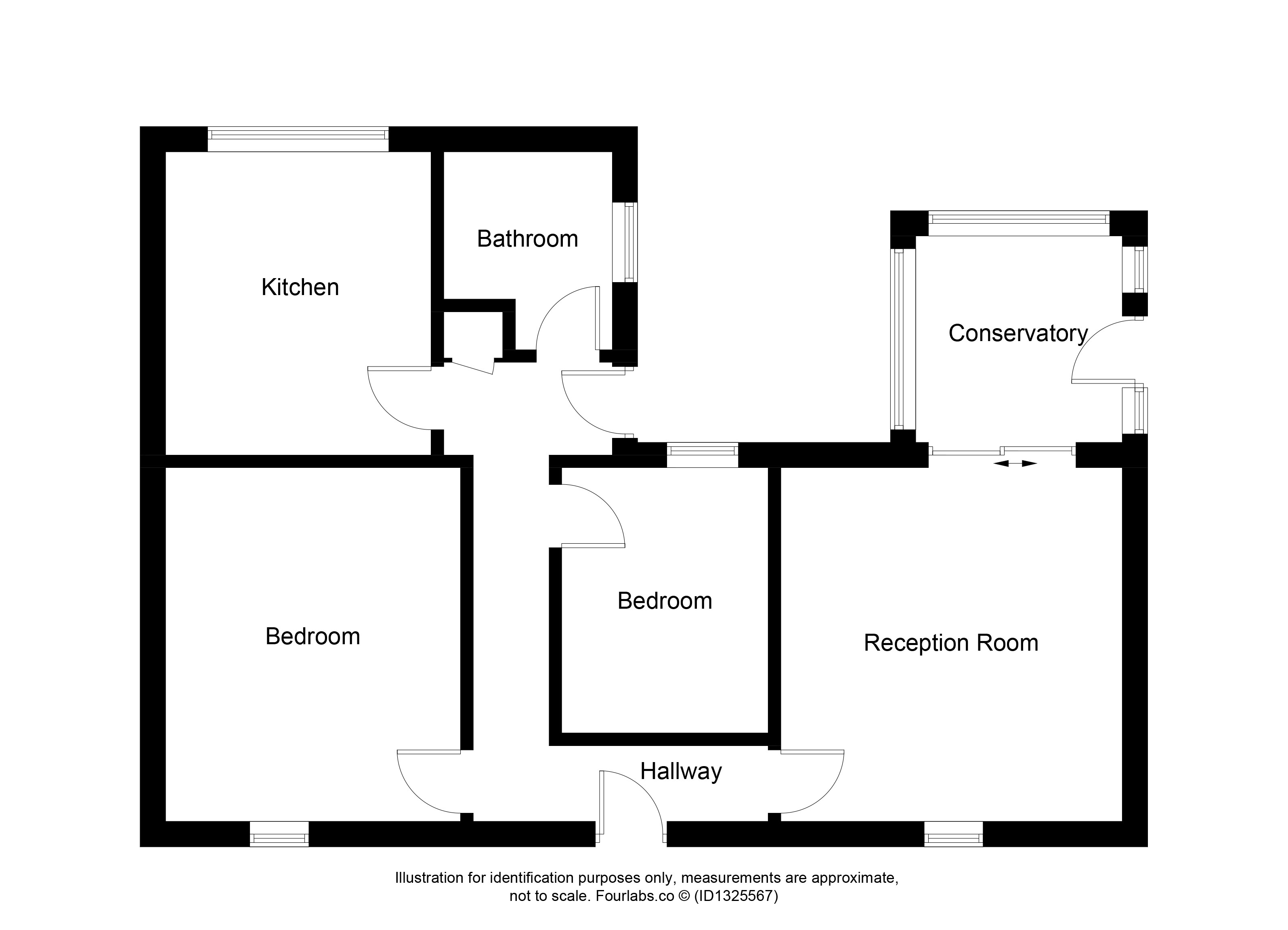 Blair Cottage, Main Street, Cummingston, by Burghead floorplan