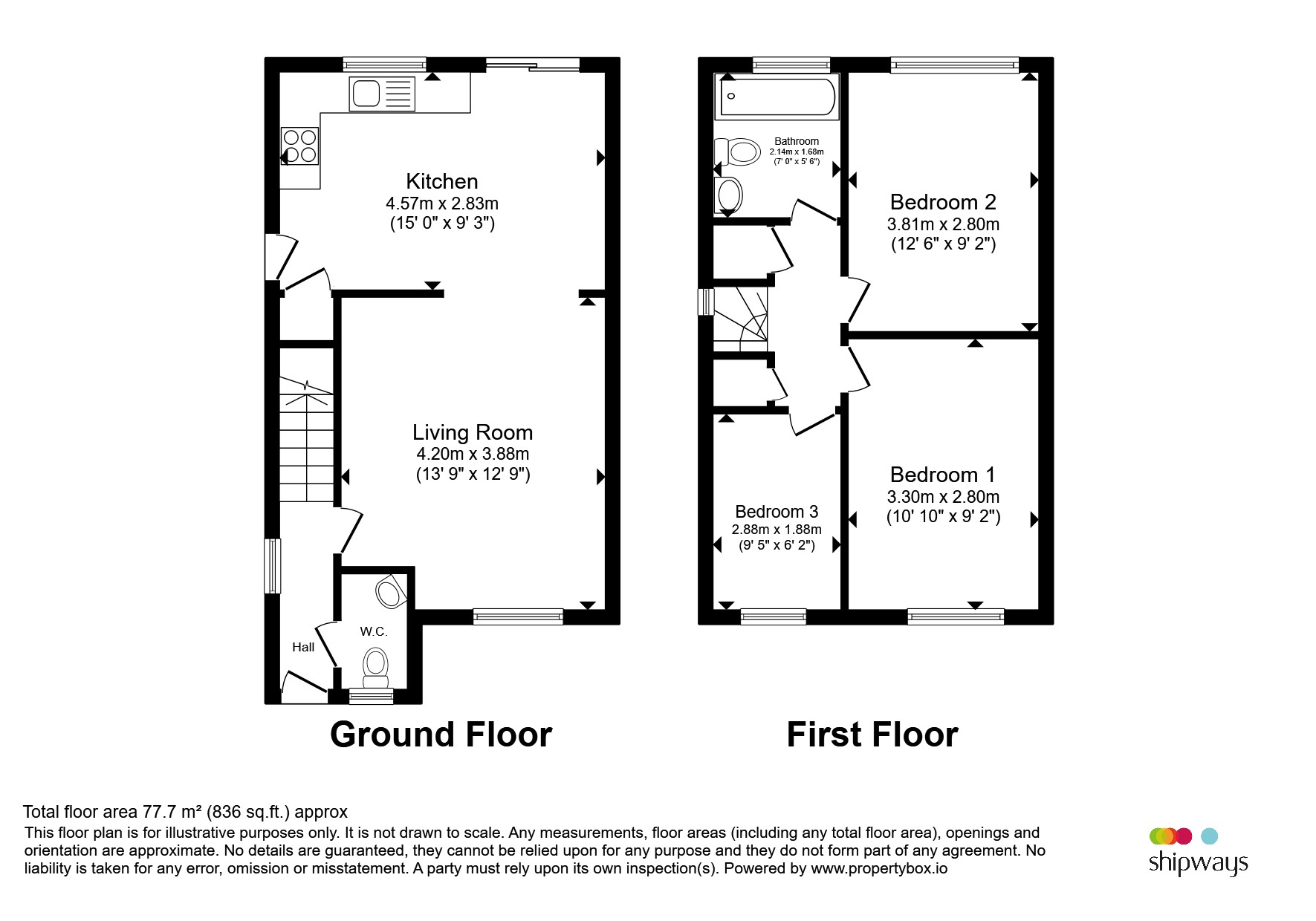 69, Beauchamp Avenue, Kidderminster floorplan