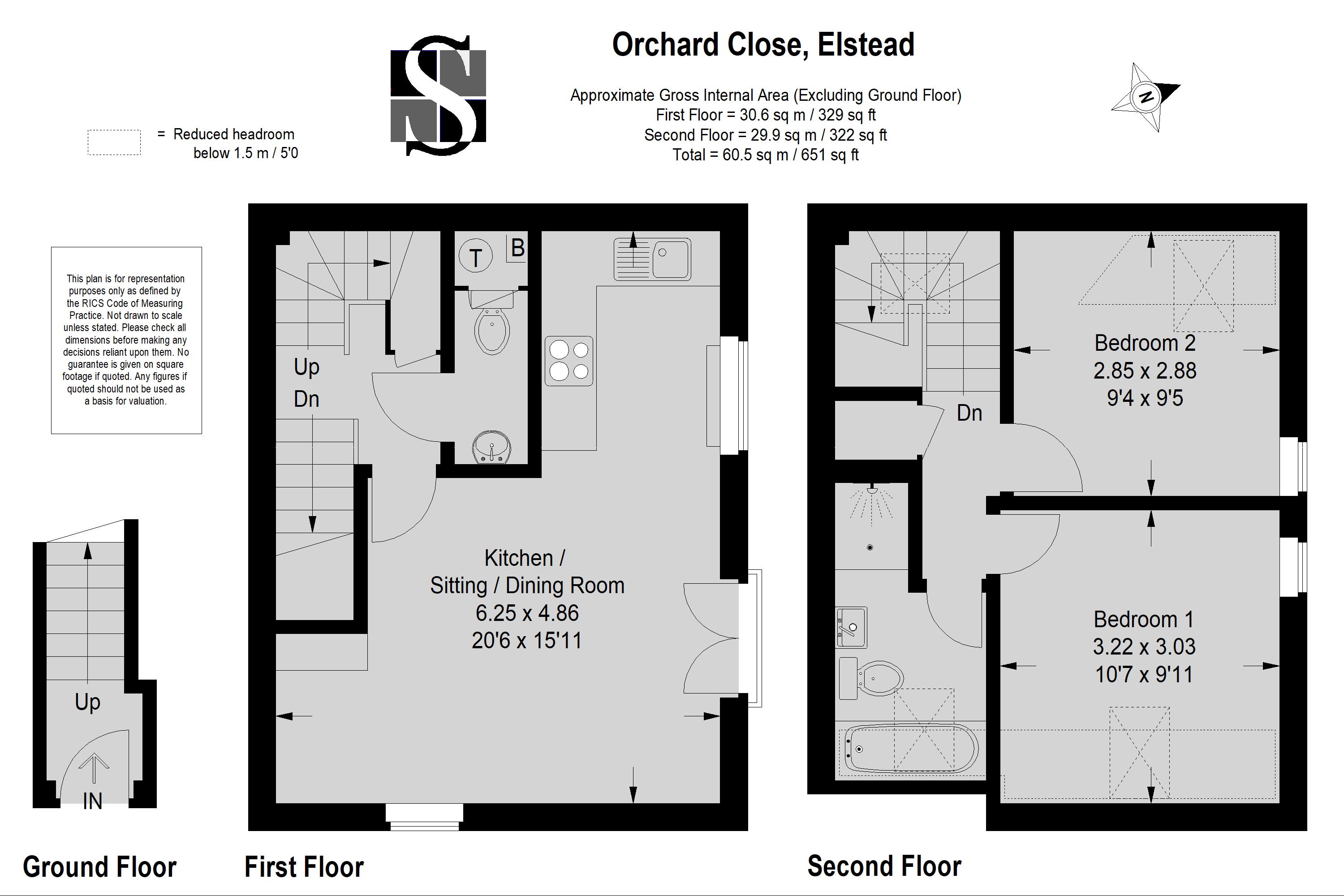 2 Bedrooms Flat to rent in Orchard Close, Elstead, Godalming GU8