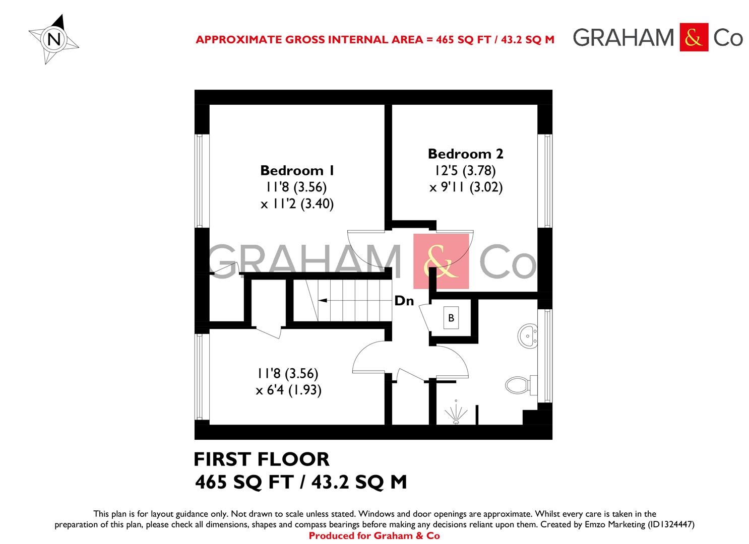 56, Pond Close, Basingstoke floorplan