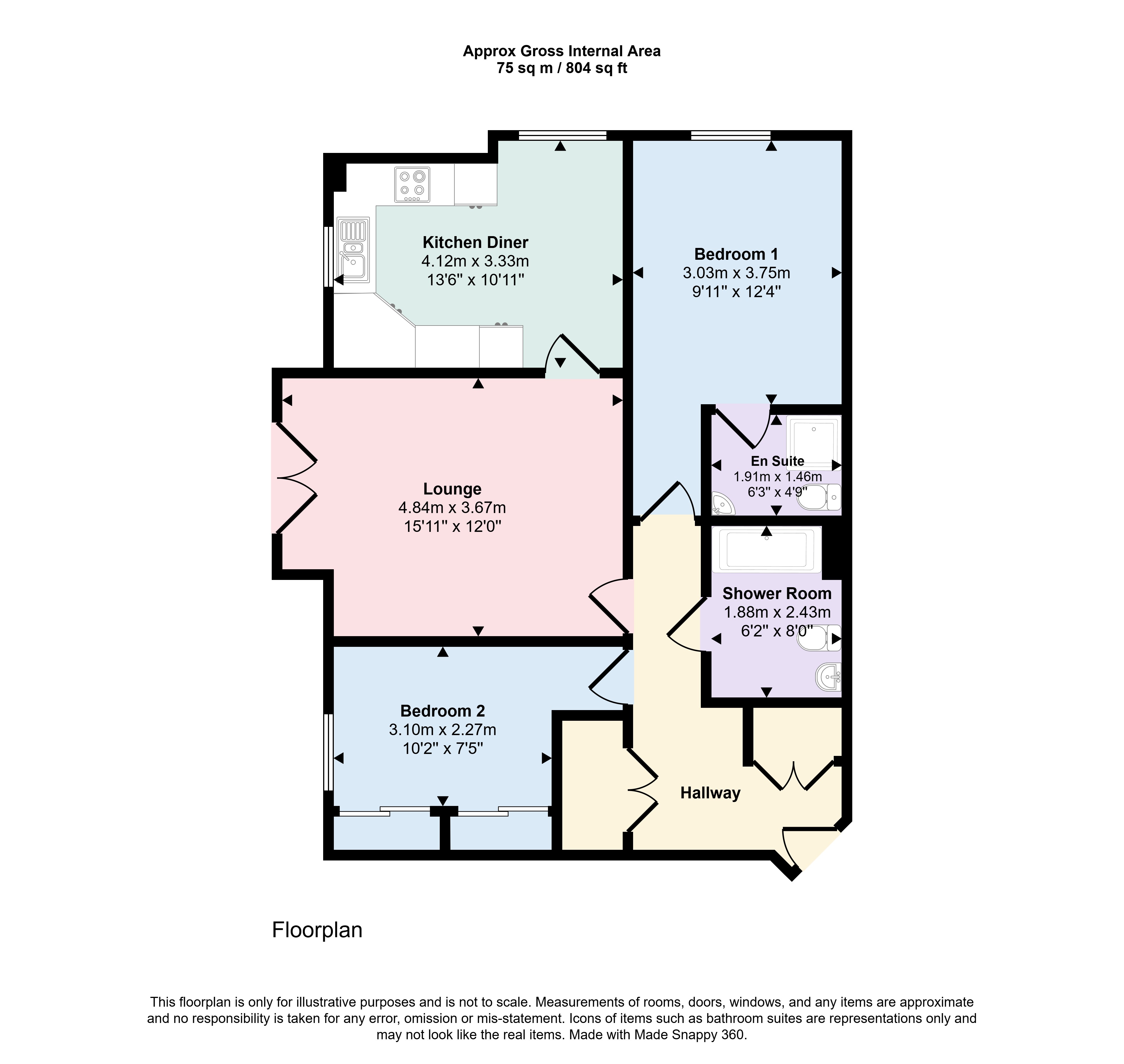 1, Reiver Place, Cumbria floorplan