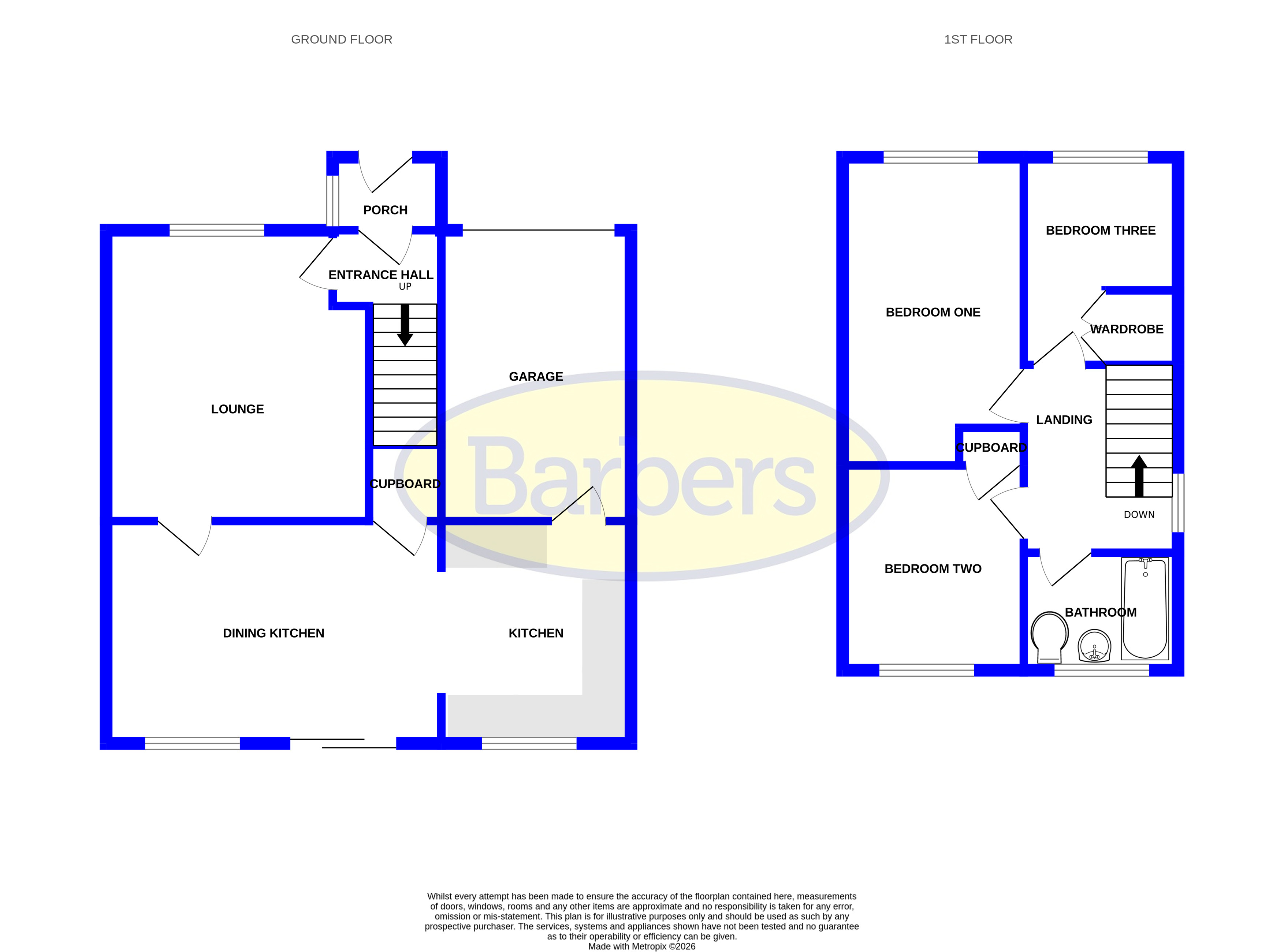 53, Elm Drive, Market Drayton floorplan