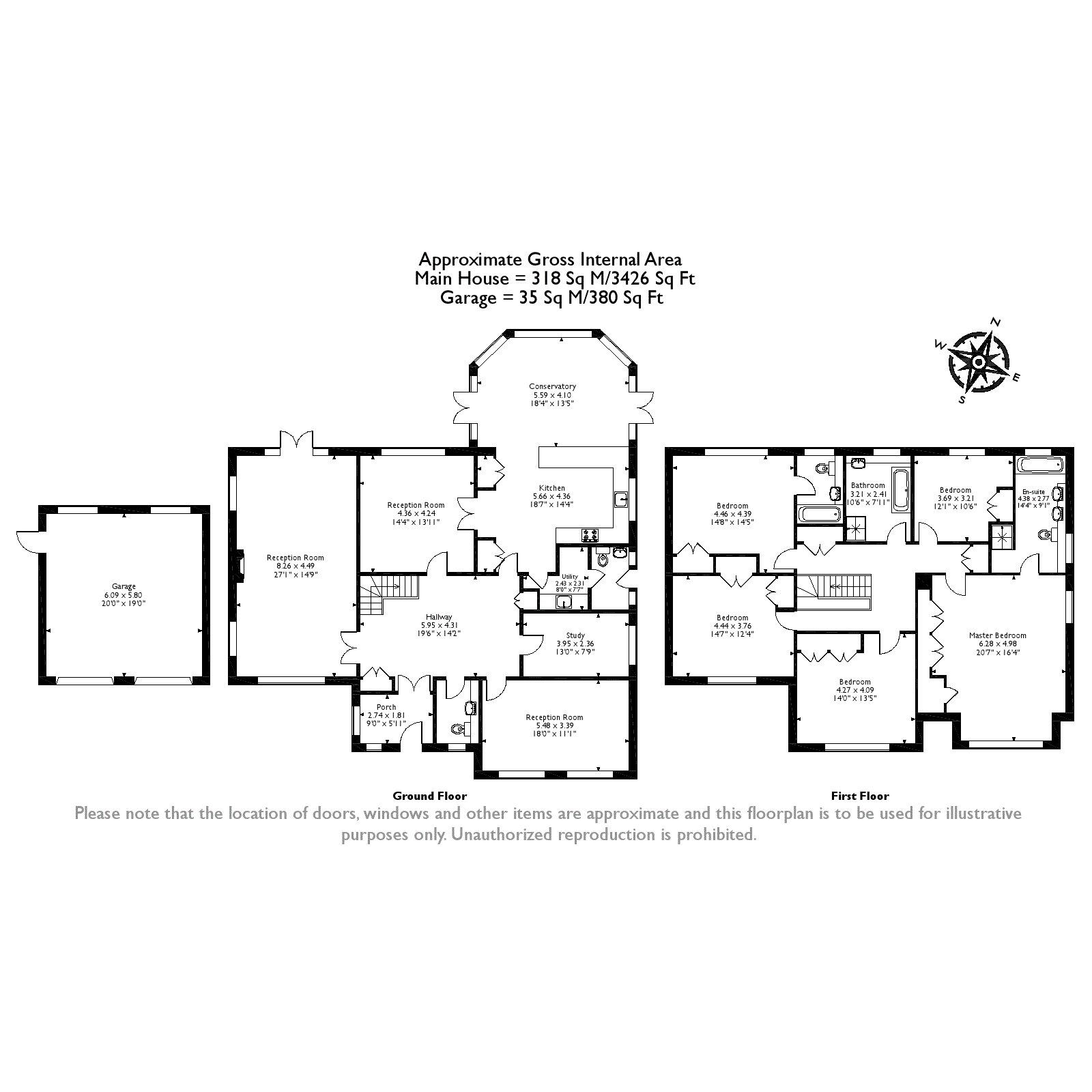Woodlands,, Fairoak Close, Oxshott floorplan