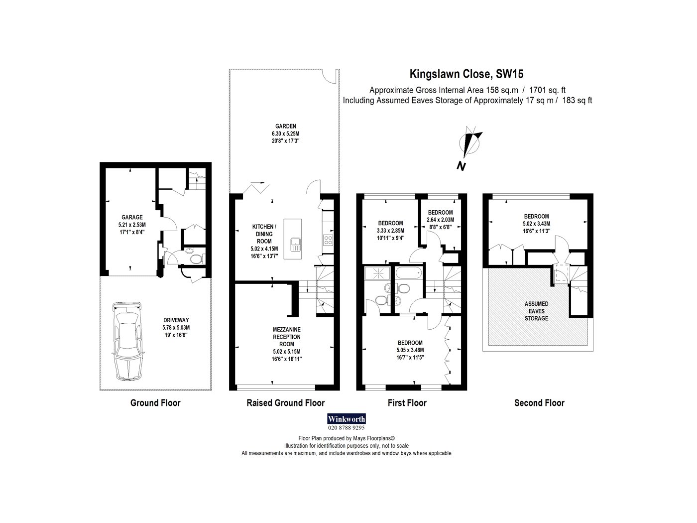 Kingslawn Close, London, SW15 floorplan