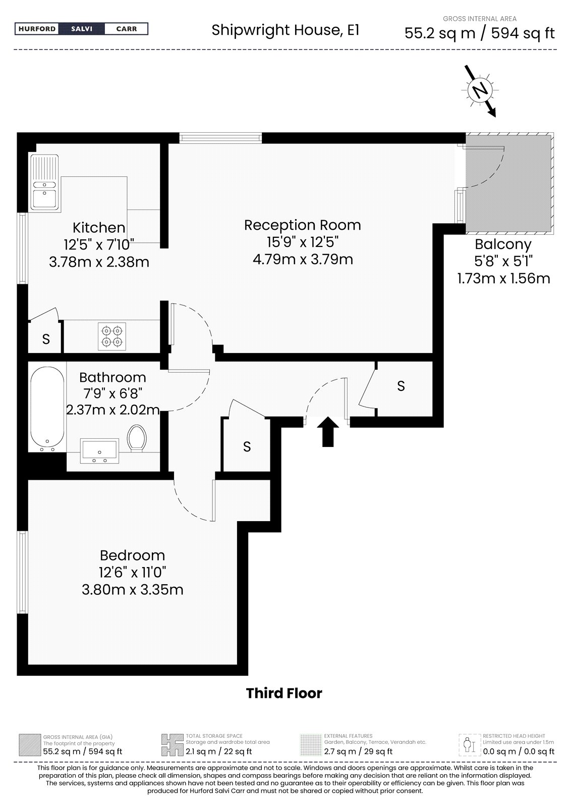 405 Shipwright House,, Boulcott Street, London floorplan