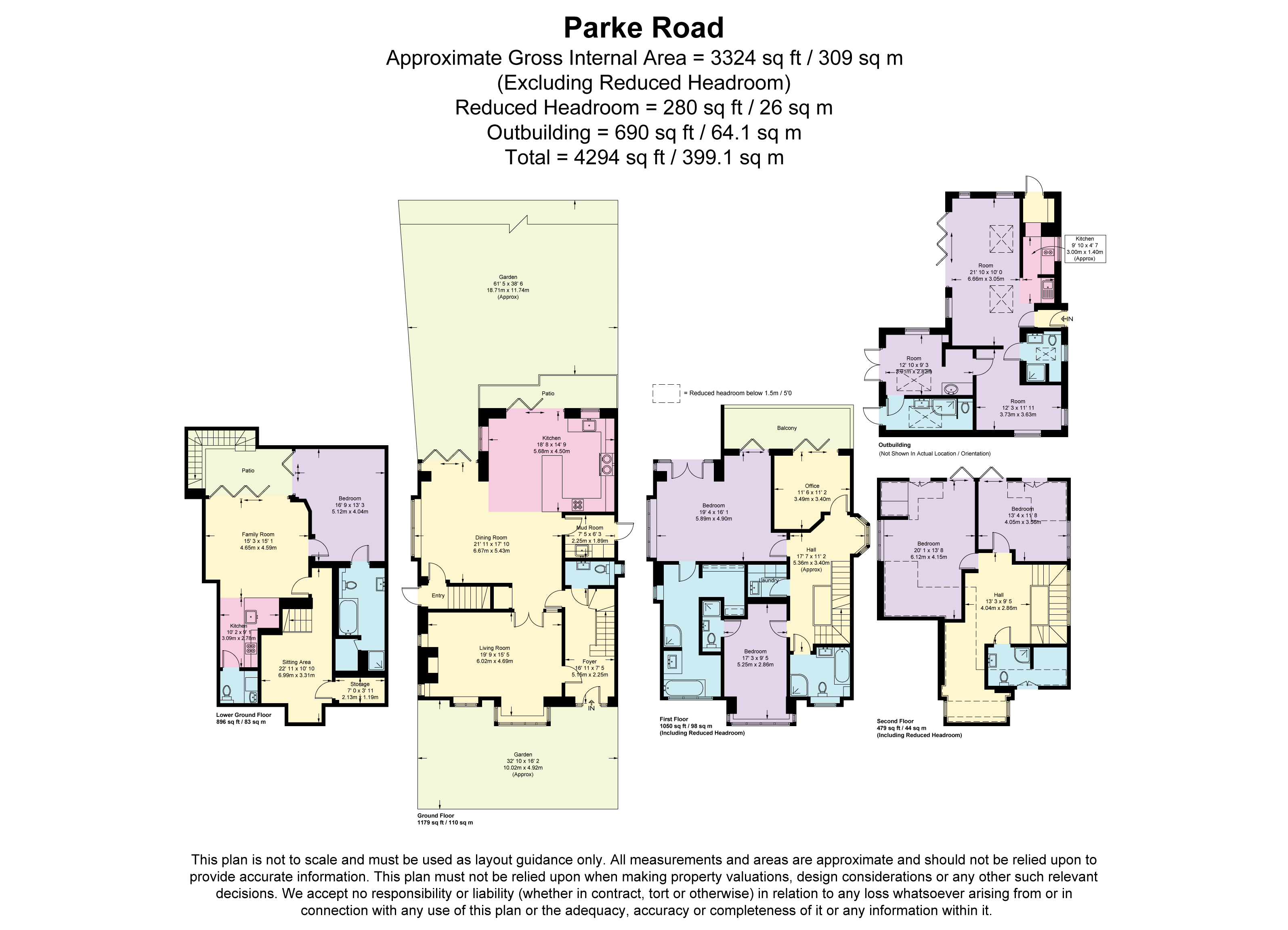 1, Parke Road, London floorplan