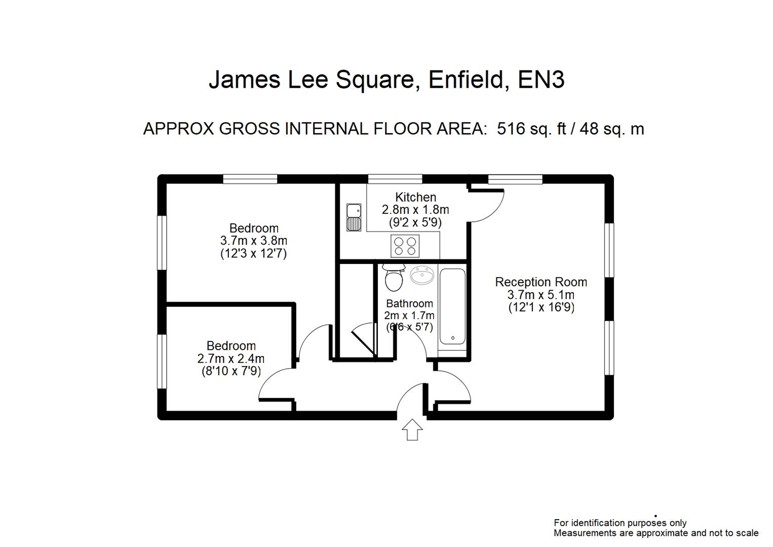 1, James Lee Square, Enfield floorplan