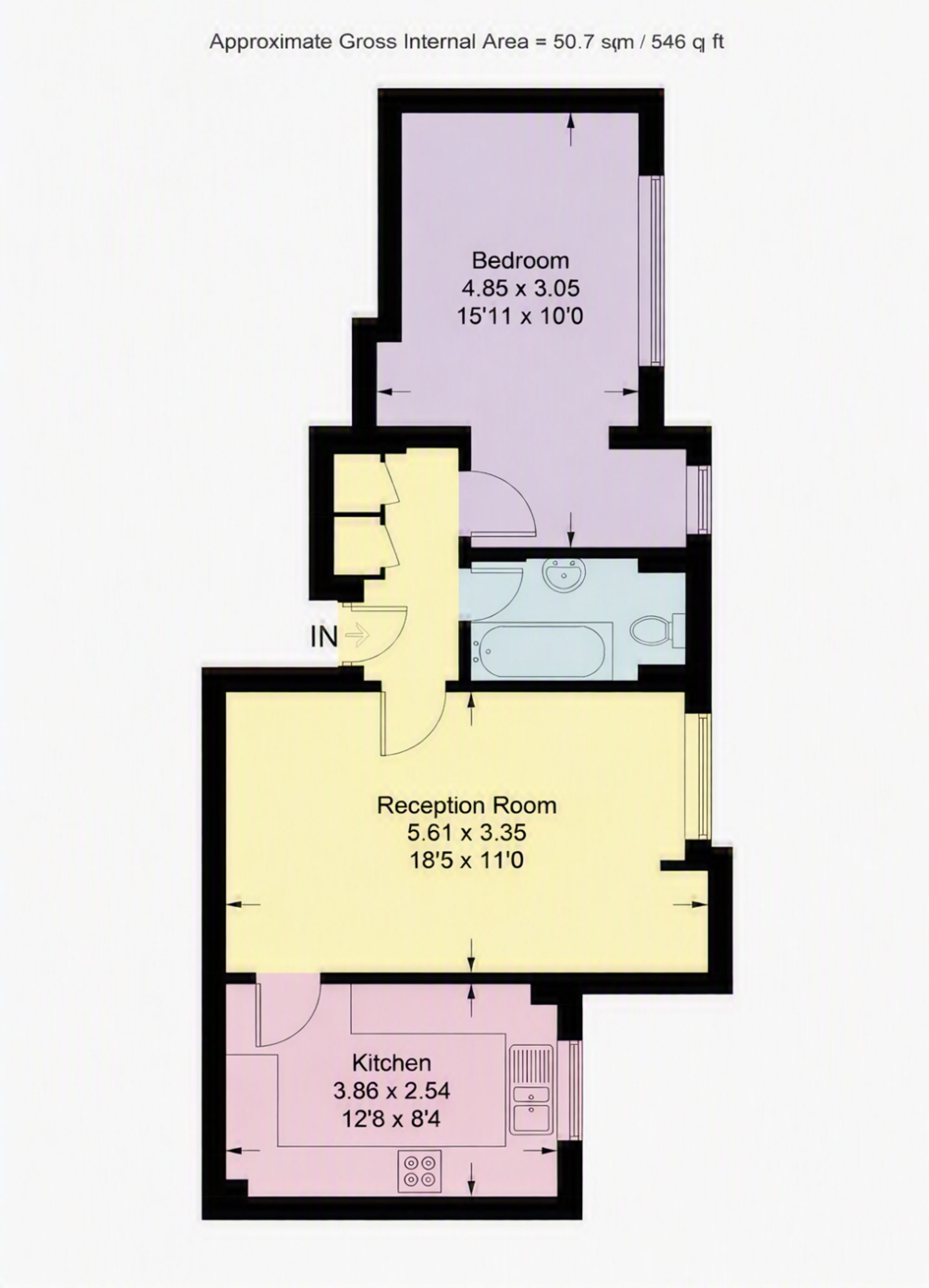 18 Walton Court, Barnet floorplan