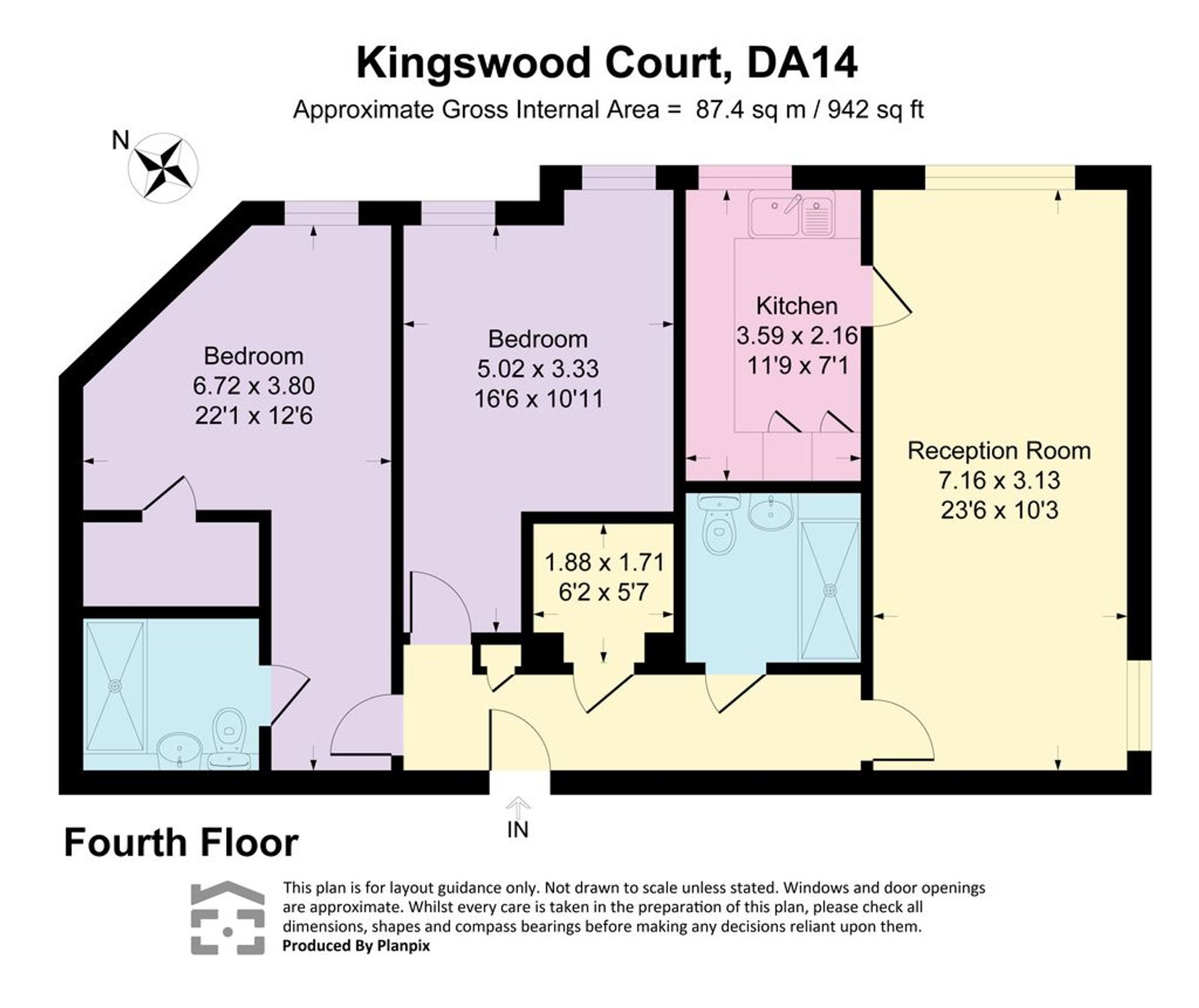 42 Kingswood Court 47-51 Sidcup Hill, Sidcup floorplan