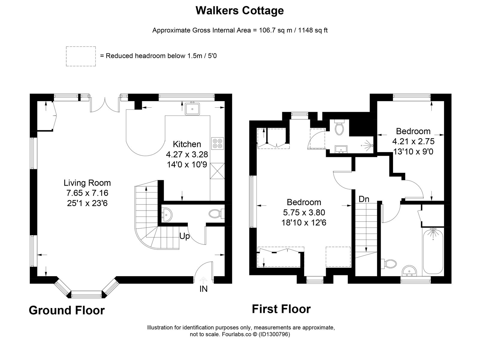 Walker Cottage, School Road, Wisborough Green floorplan