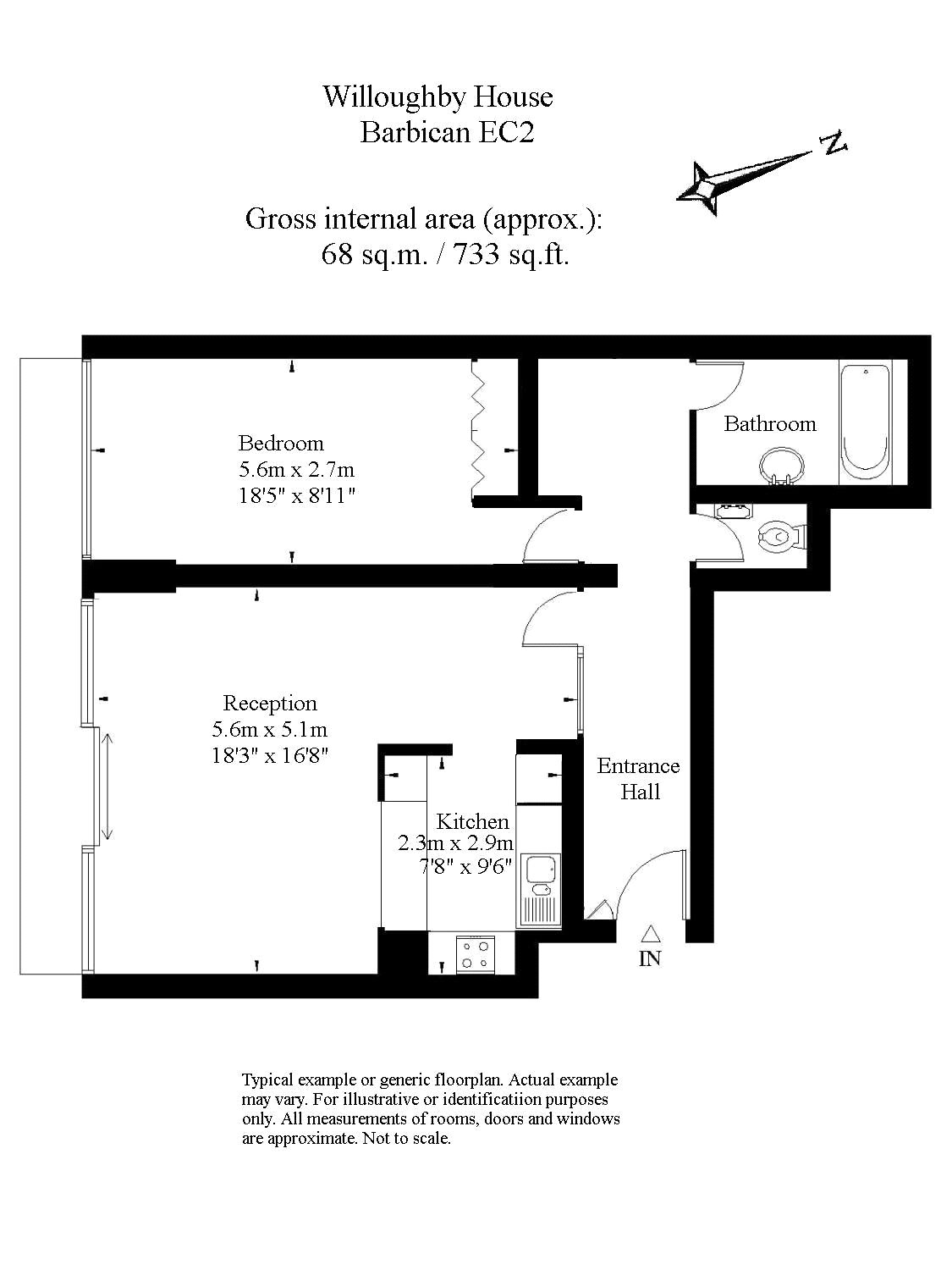 1 Bedrooms Flat to rent in Willoughby House, Barbican, London EC2Y