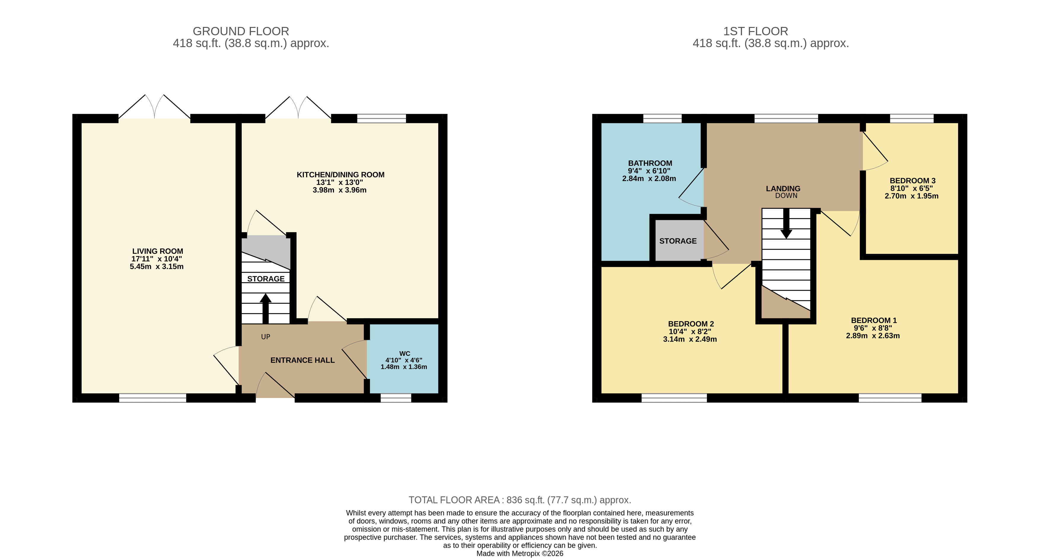 5, Deer Park Lane, Ripley floorplan