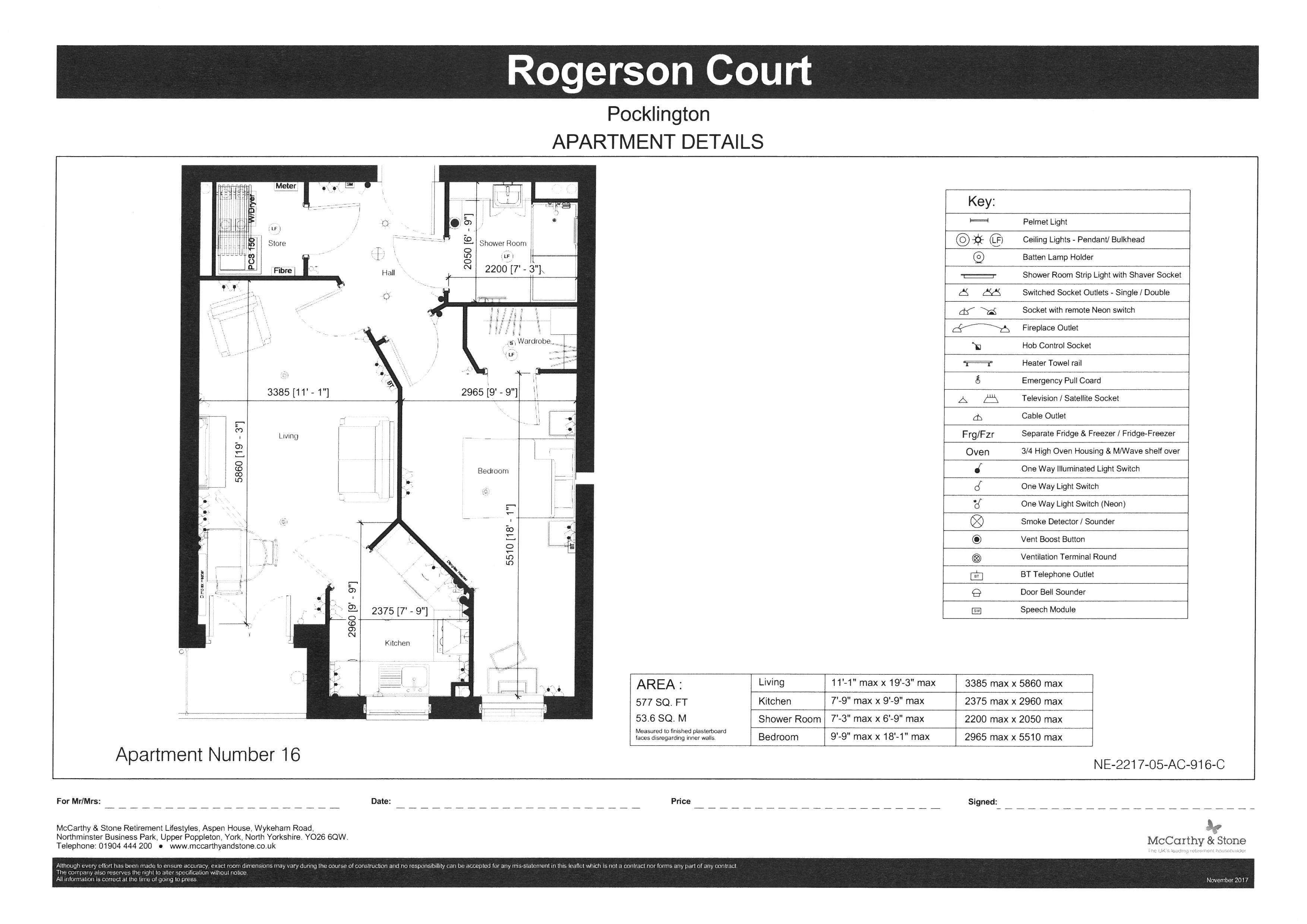 1 Bedrooms Flat for sale in Rogerson Court, Scaife Garth, Pocklington YO42