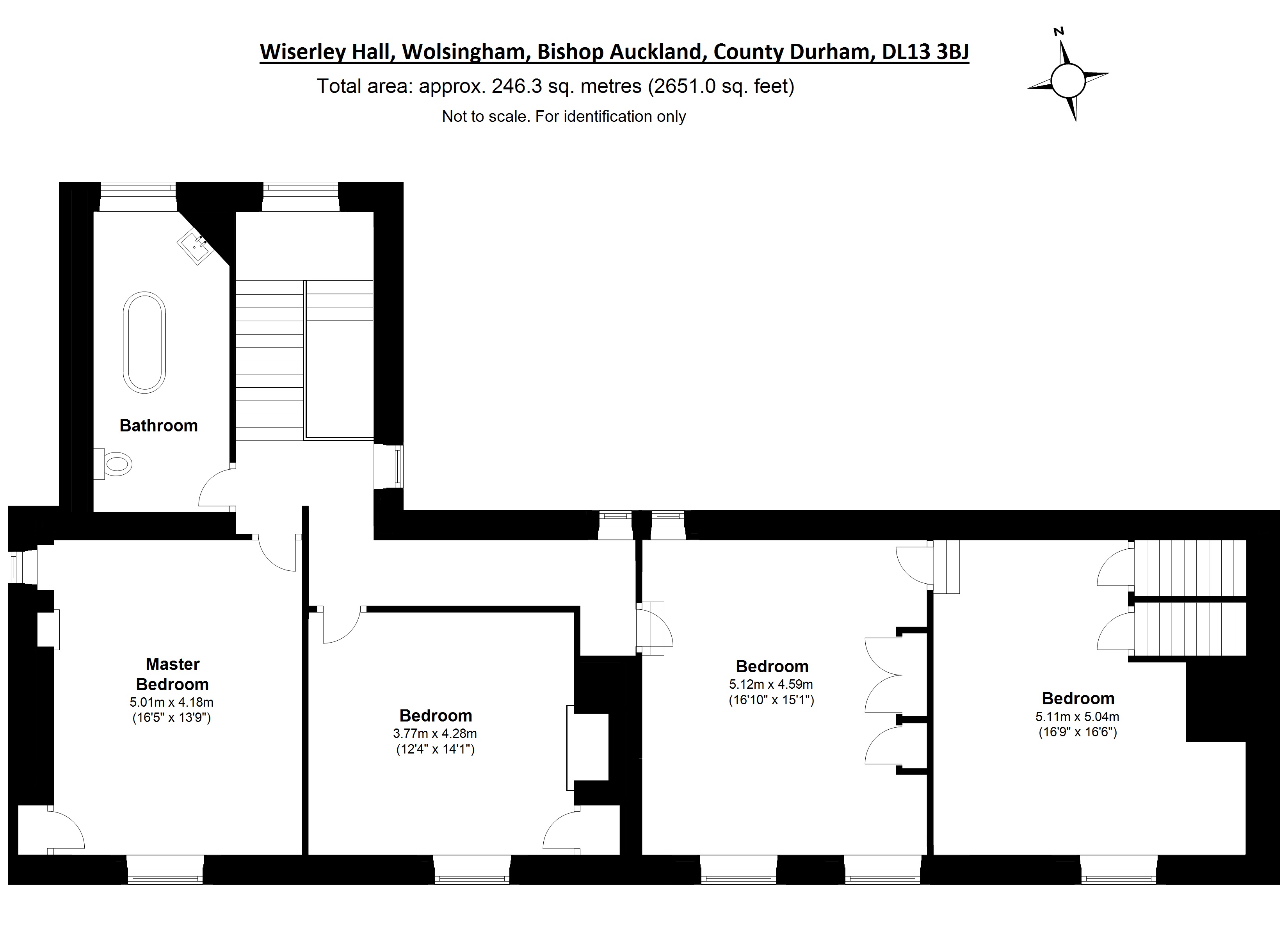 4 bed detached house for sale in Wiserley Hall, Wolsingham, County