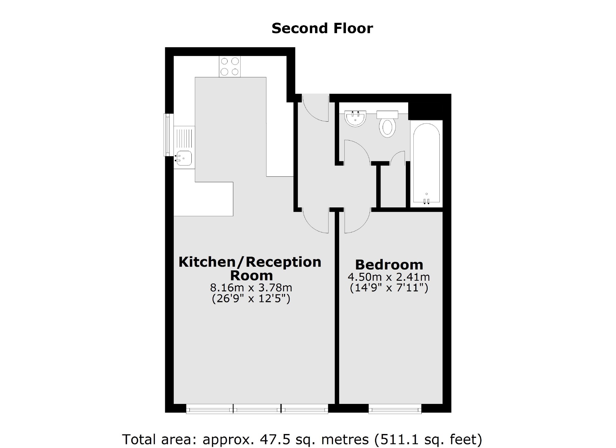 Flat 20, Cambridge House, 23, Courtfield Gardens, London floorplan