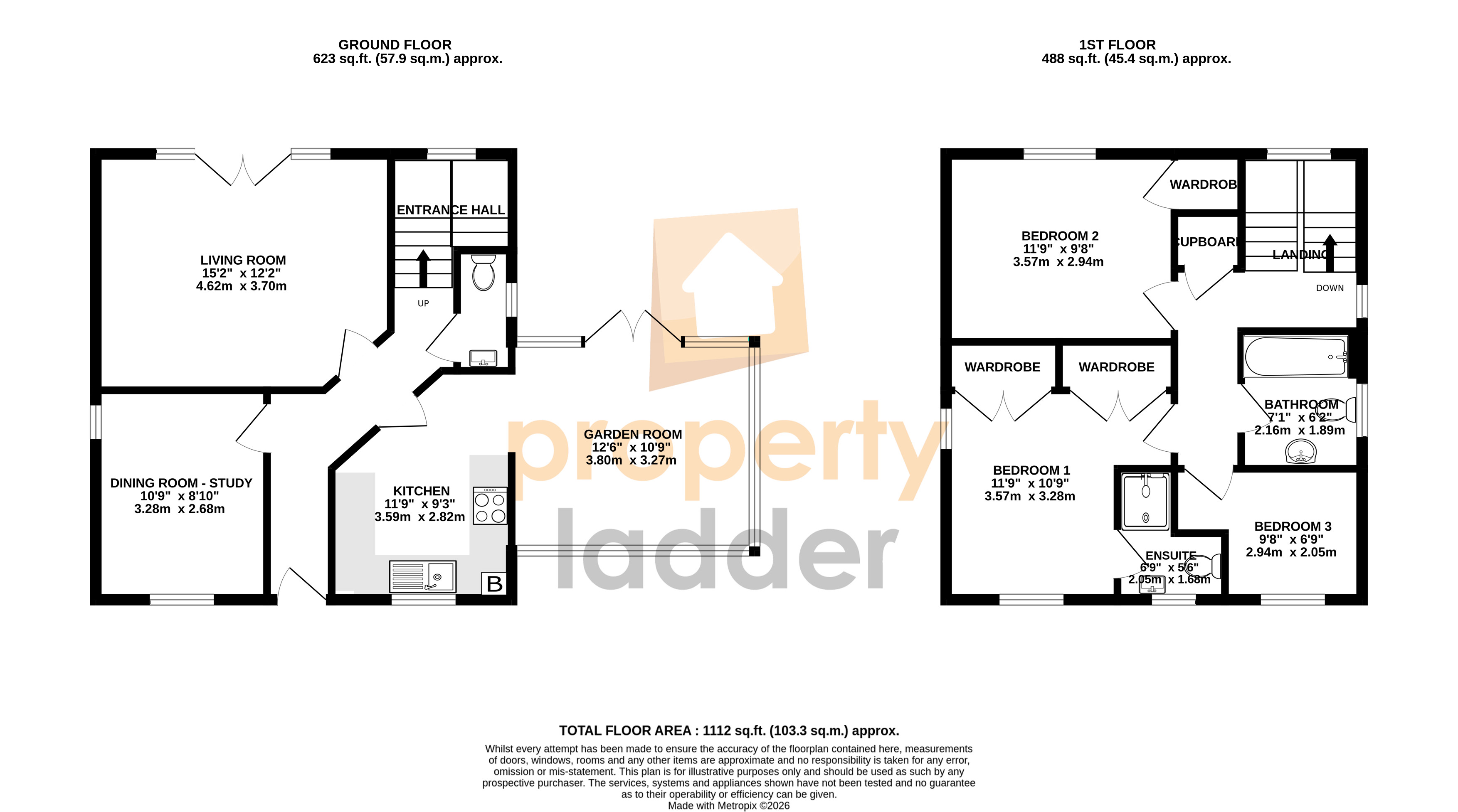 1, Coltsfoot Road, Norwich floorplan