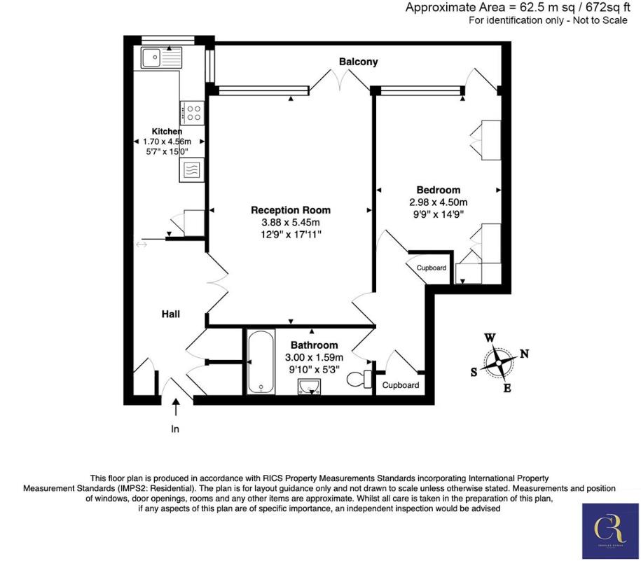Flat 12, Embassy Lodge, Regents Park Road, London floorplan