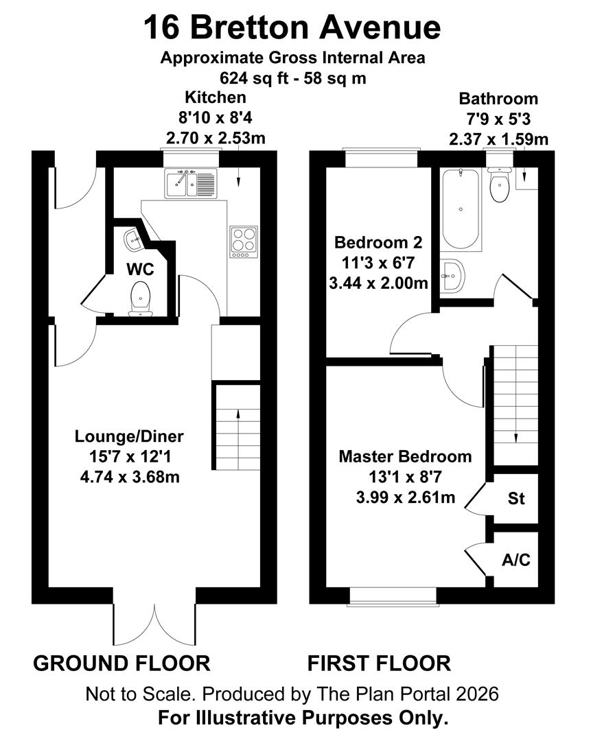 16, Bretton Avenue, Warrington floorplan