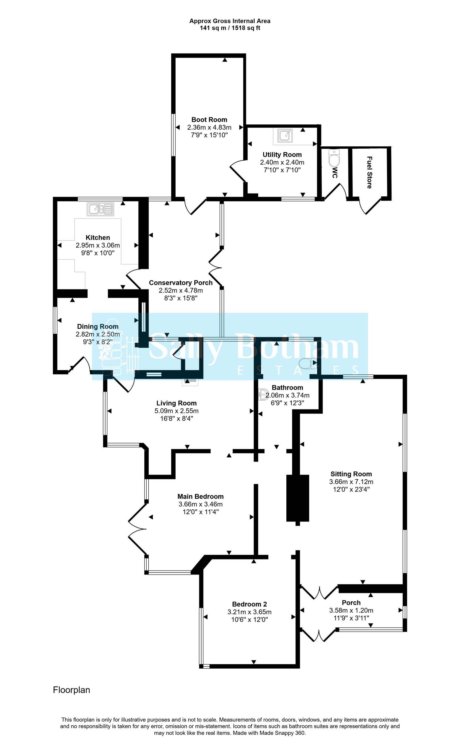 78, Sutton Spring Wood, Chesterfield floorplan