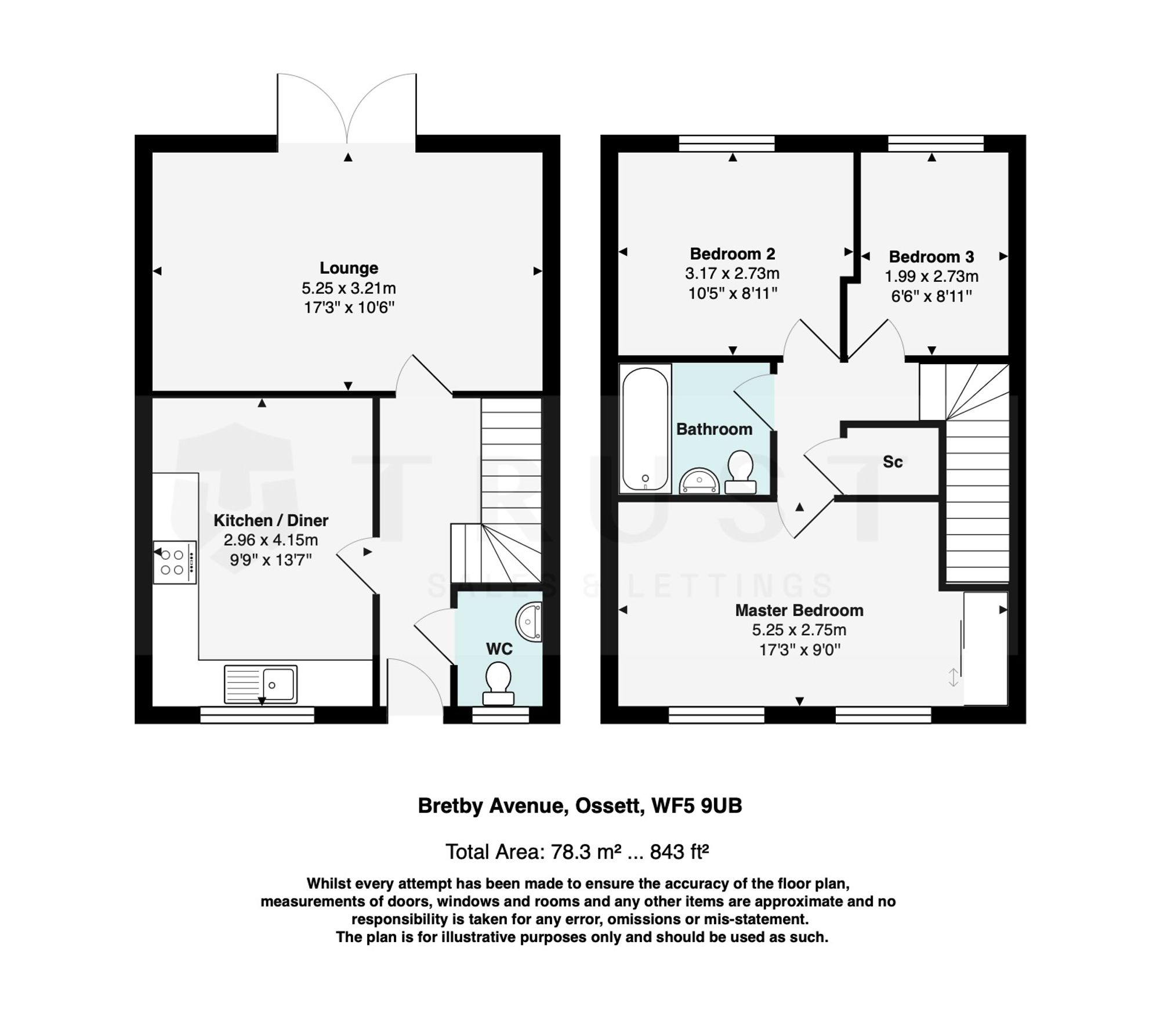 8 Bretby Avenue, Ossett floorplan