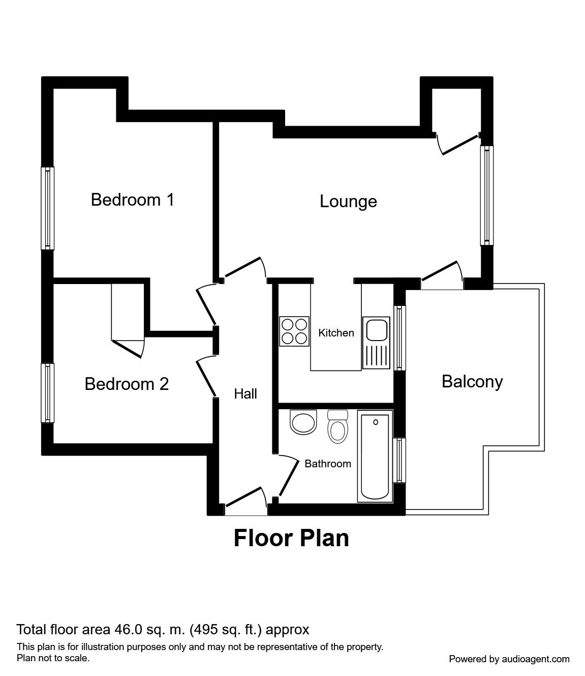 2 Bedrooms Flat for sale in Asgard Drive, Salford M5