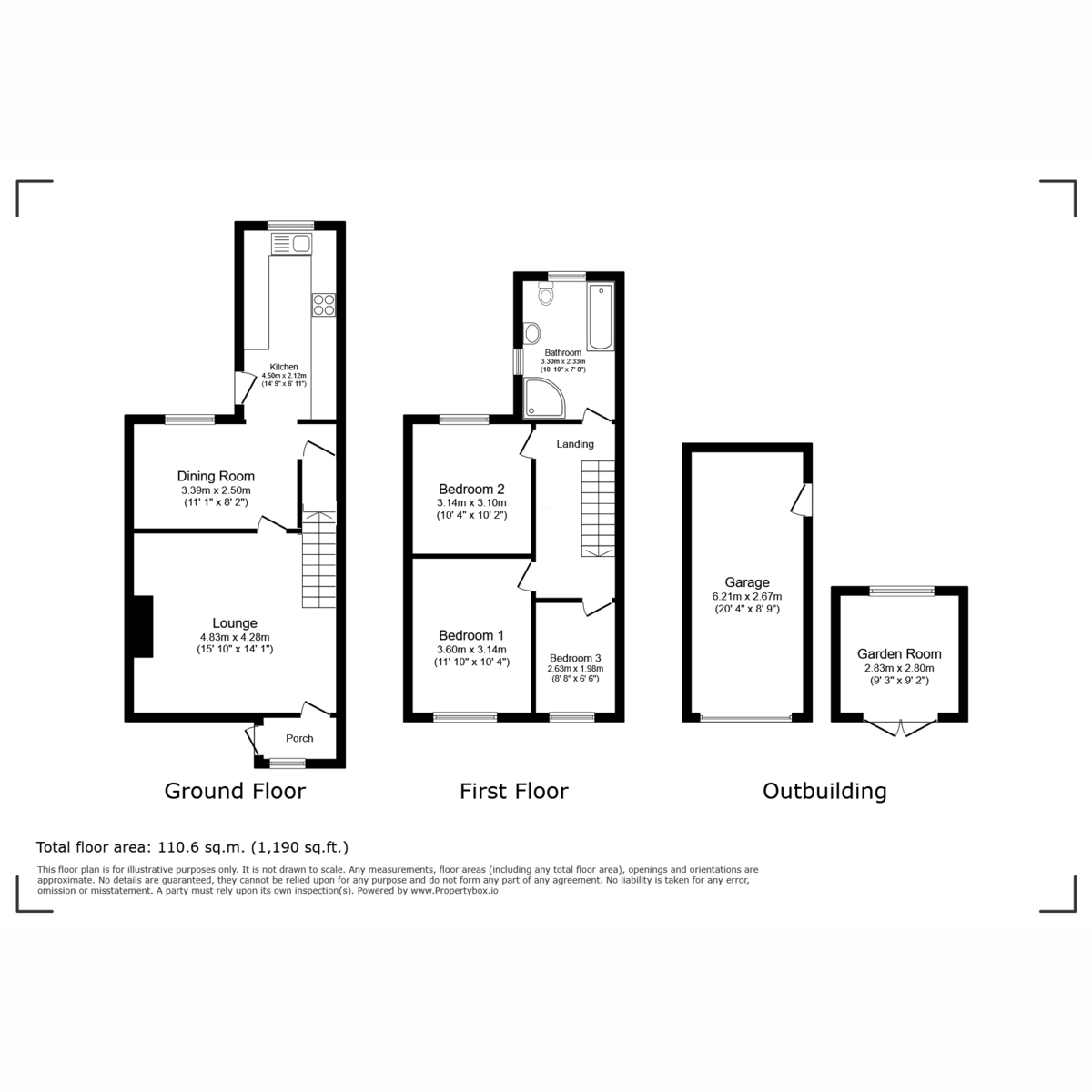 Tyn Ronnen, Bethel, Caernarfon floorplan