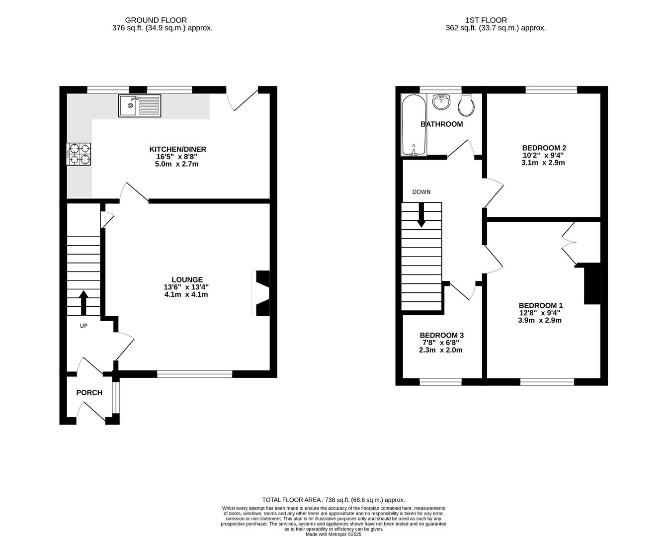 2, Lloyd Terrace, Weymouth floorplan
