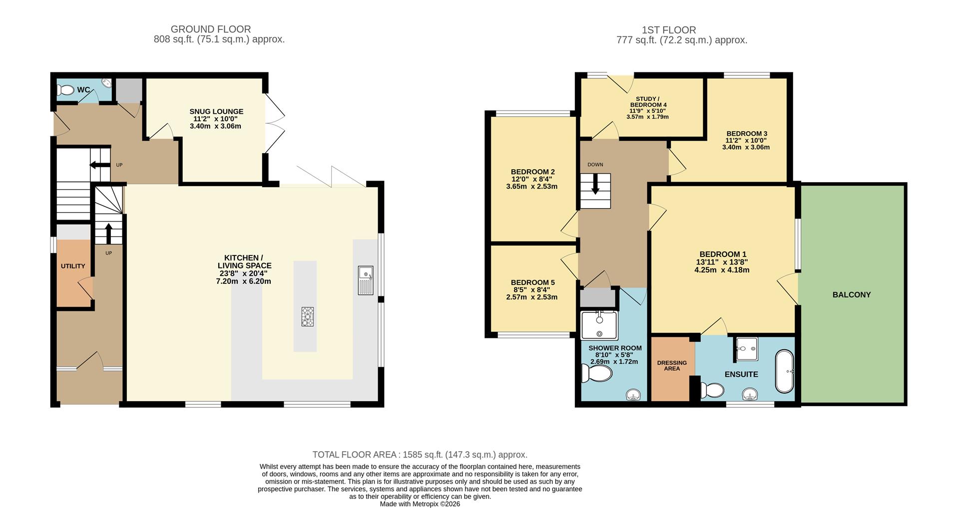 1, Brookdale Close, Brixham floorplan
